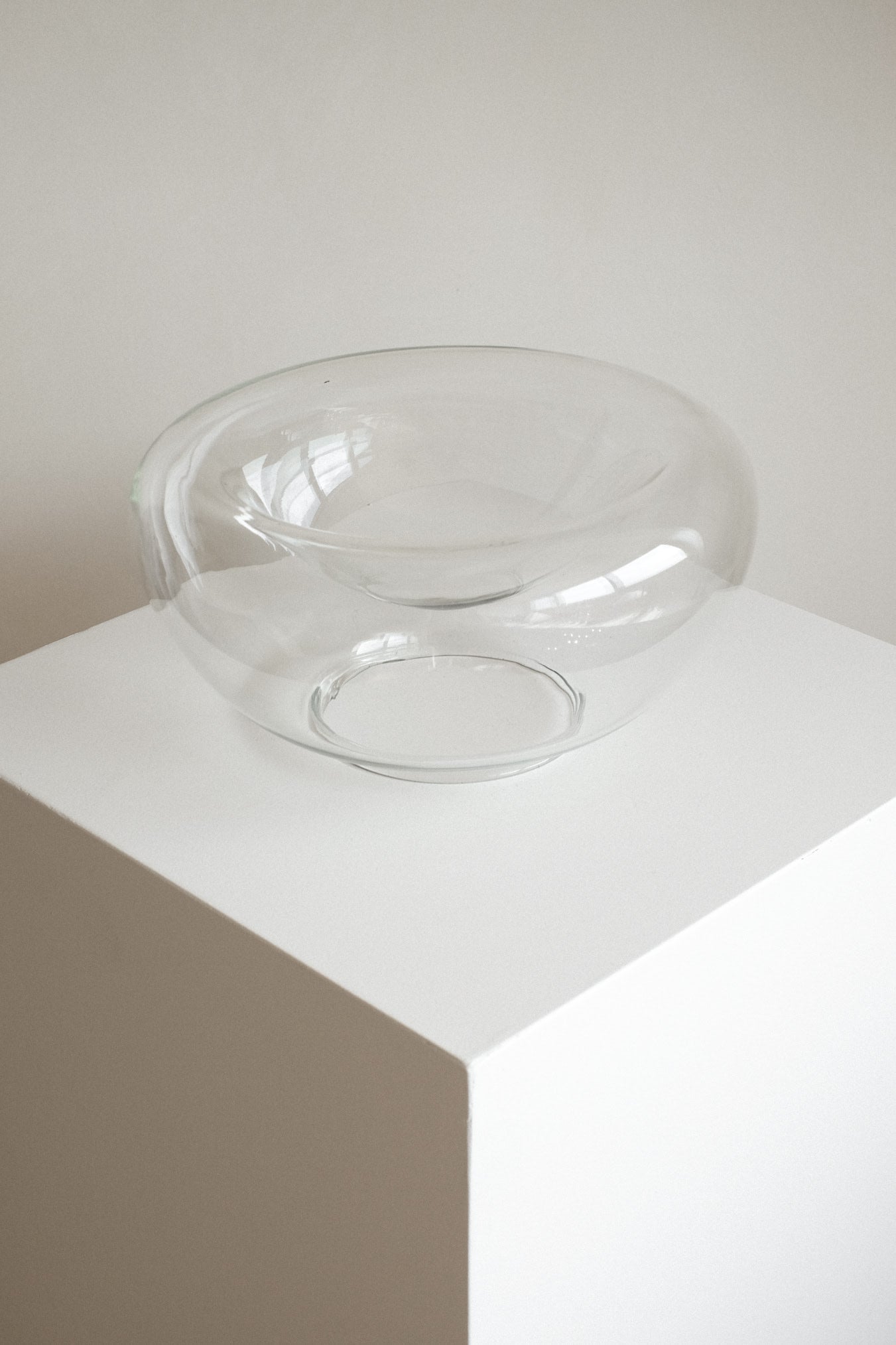 Double-Walled Glass Bowl — side angle