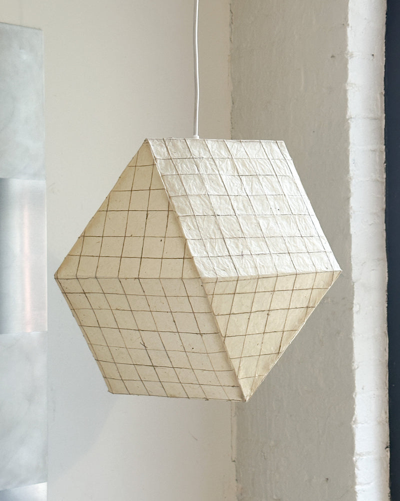 Handmade Pendant Light by SAW.Earth | The Oblist — paper, geometric design