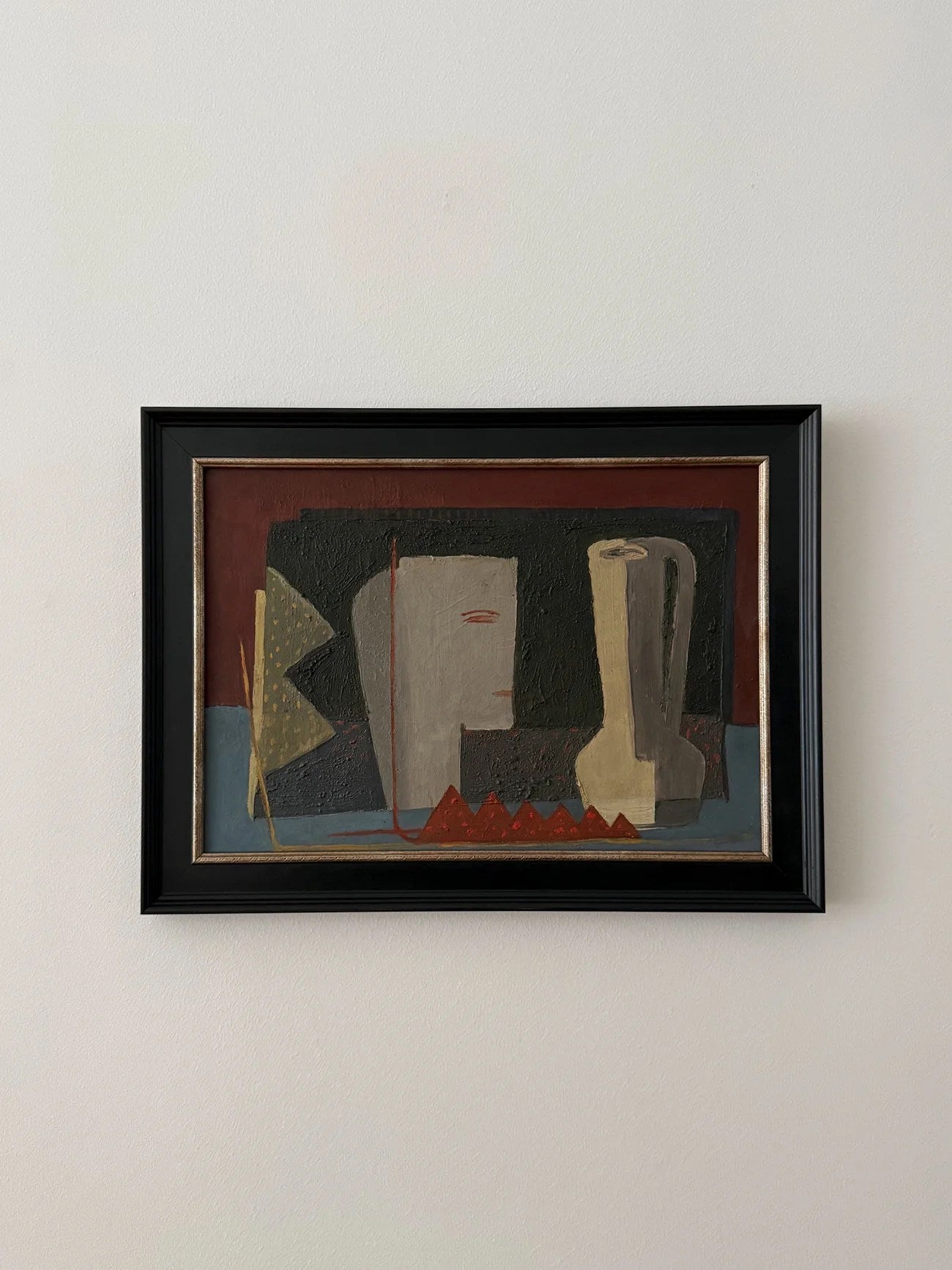 Nature morte cubiste, huile sur toile, années 1960