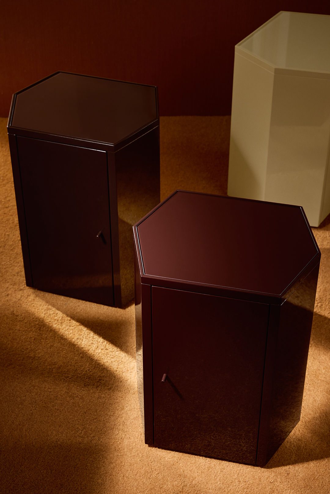 Pair of Park Nightstand in Lacquer — alternate view