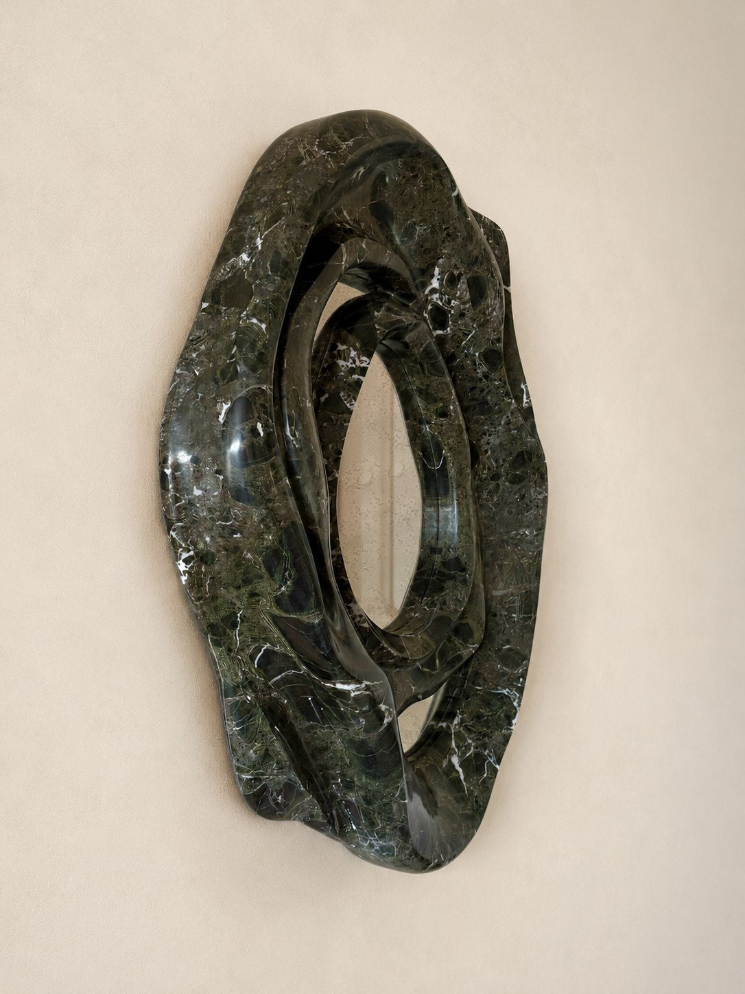 'Orbis' Marble Mirror II — detail view
