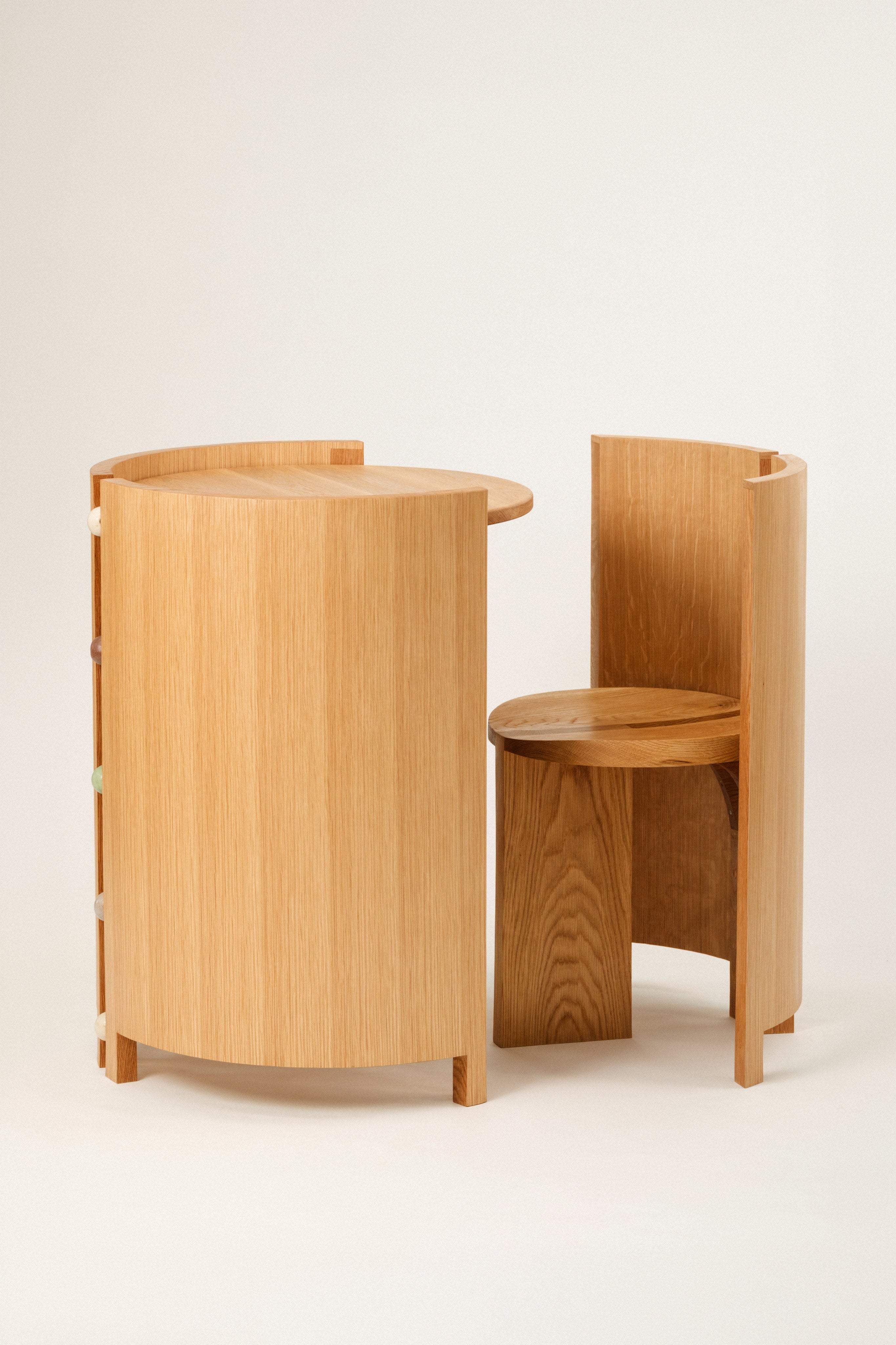 Desk and Chair Duo — White Oak & Ceramic — lifestyle setting