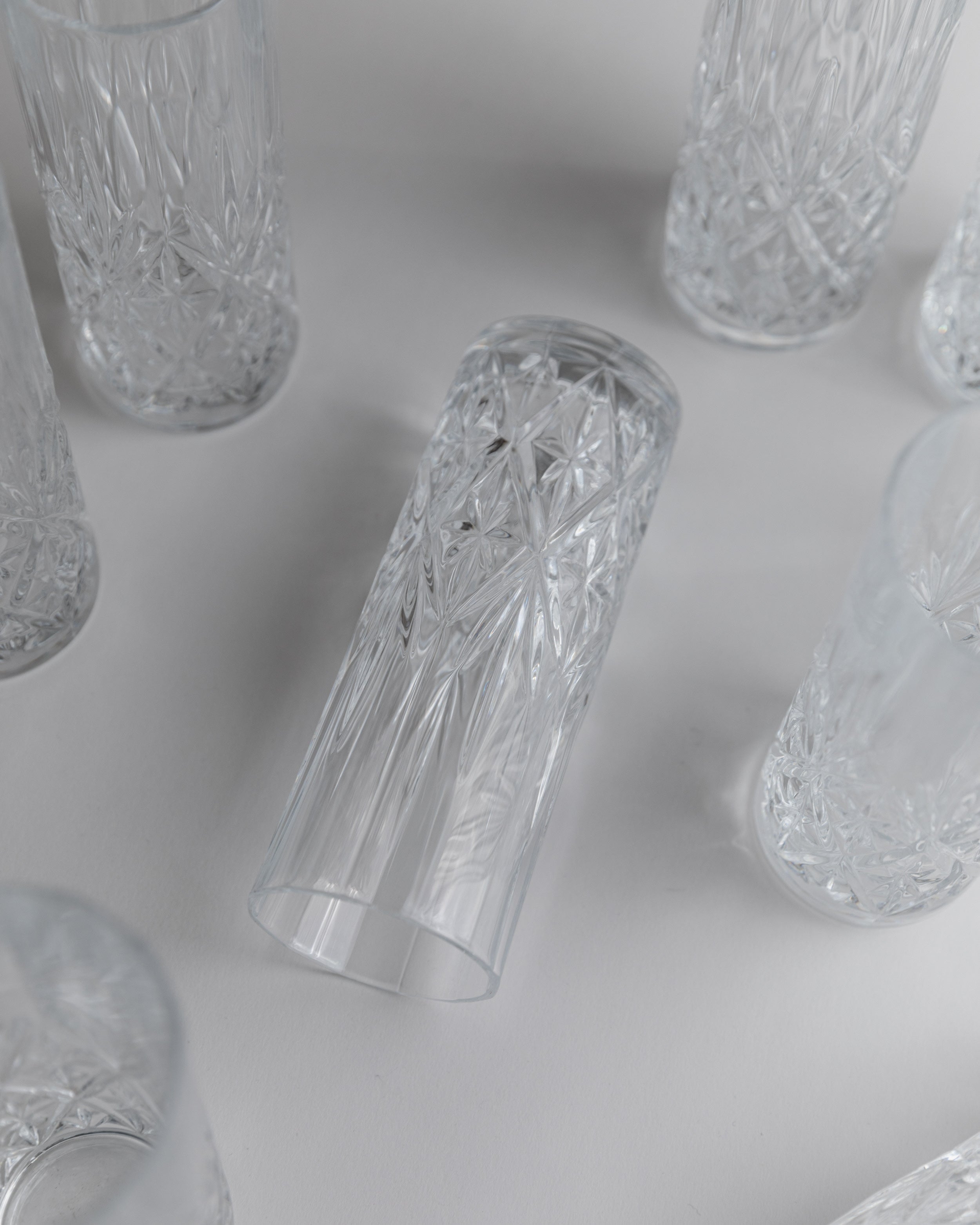 Ensemble de verres en cristal de 11, Italie années 1970