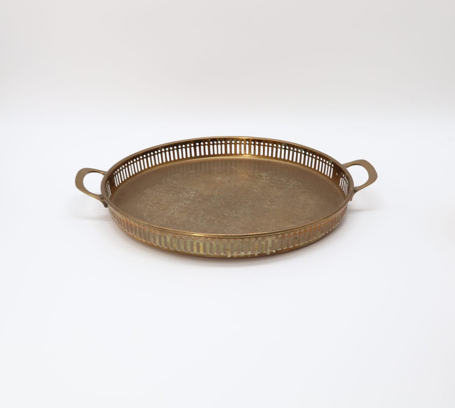 Mid-Century Brass Tea Service with Tray – India, 1960s — alternate view
