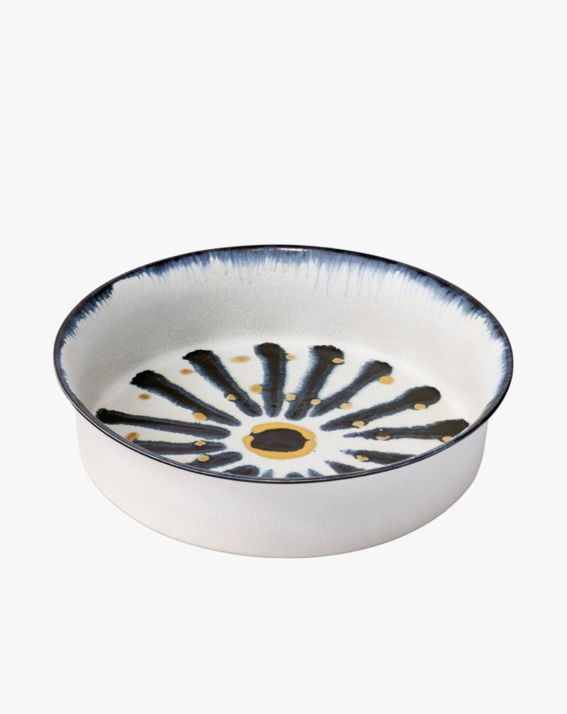 Bohême Bowl - Large by Lobjet | The Oblist — ceramic, white and blue design