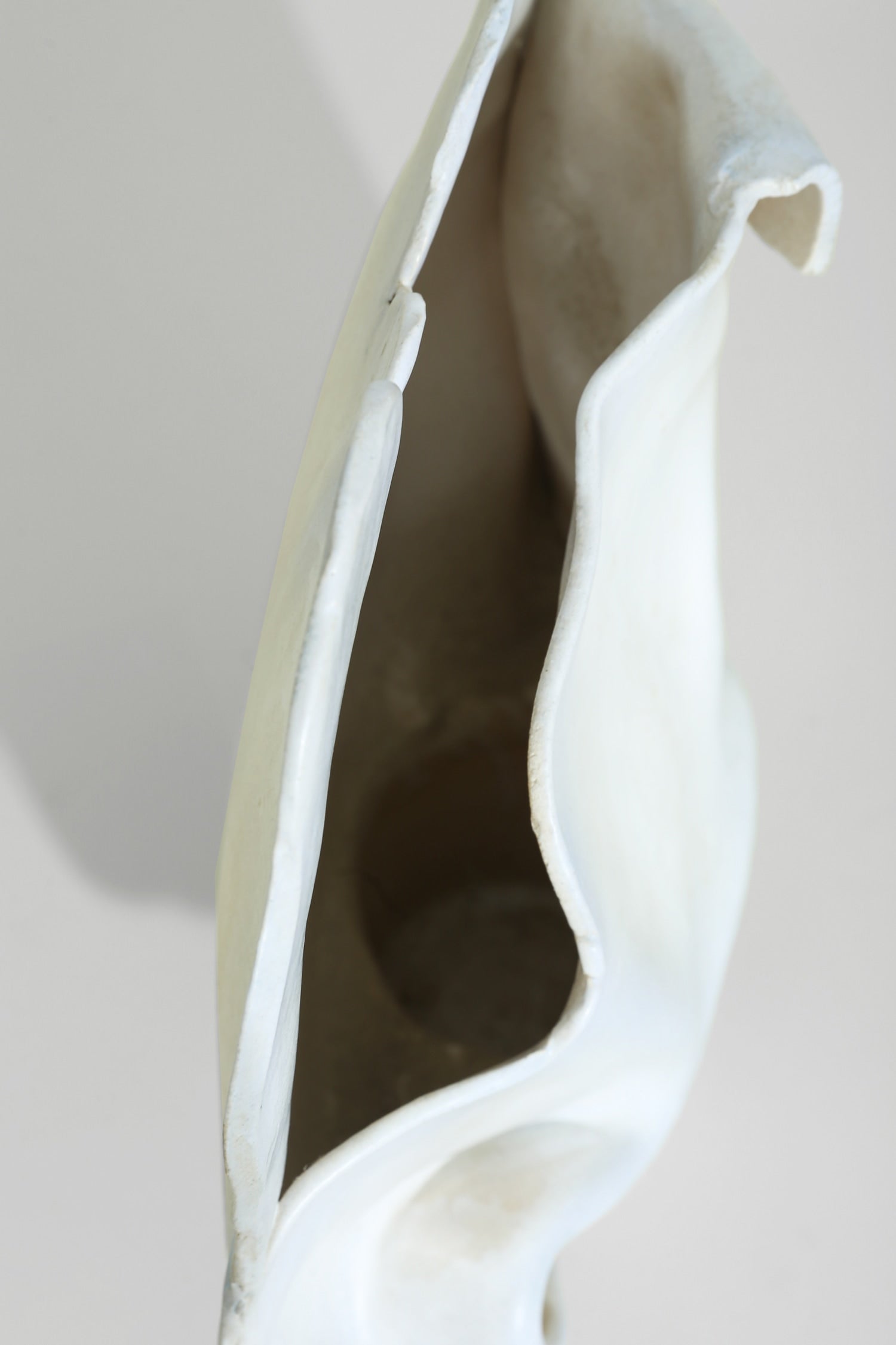Organic Pottery Vase — close-up