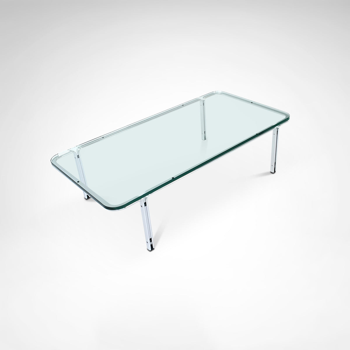 T112 Steel and Glass Coffee Table by Horst Brüning for Kill International, 1970s — view 9
