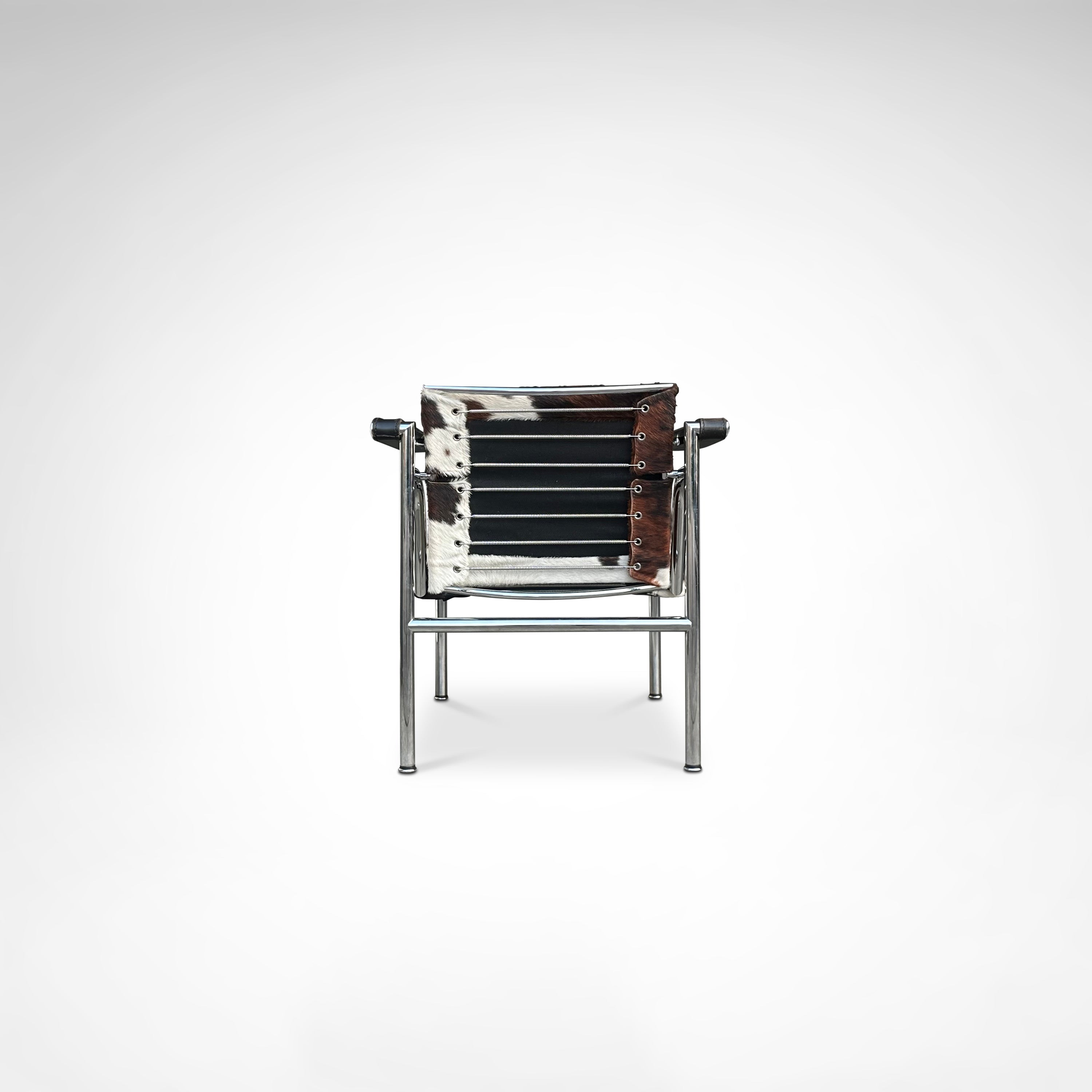 LC1 ponyskin armchair by Le Corbusier et al for Cassina 1980s — view 10
