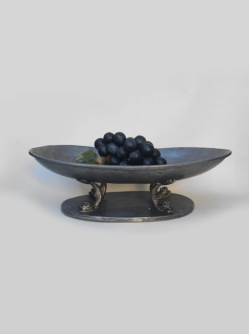 Large Pewter Fruit Cup by Les Objoies | The Oblist — handcrafted pewter, decorative dish