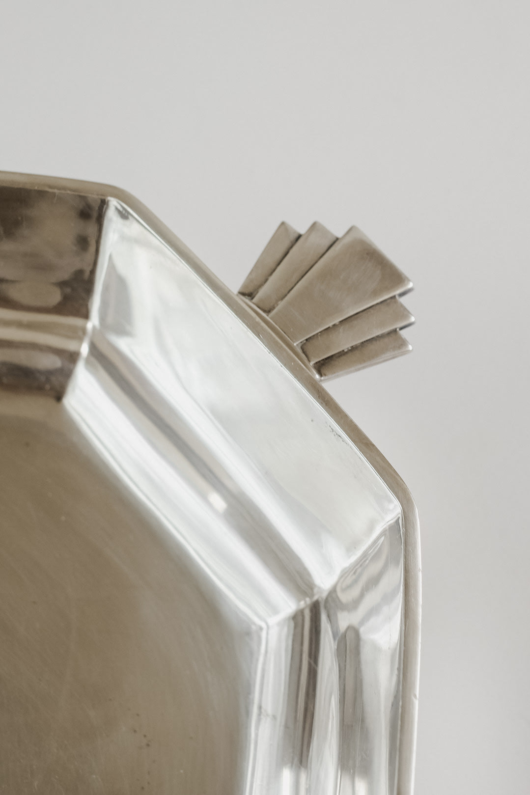 Art Deco Geometry Dish  — side angle