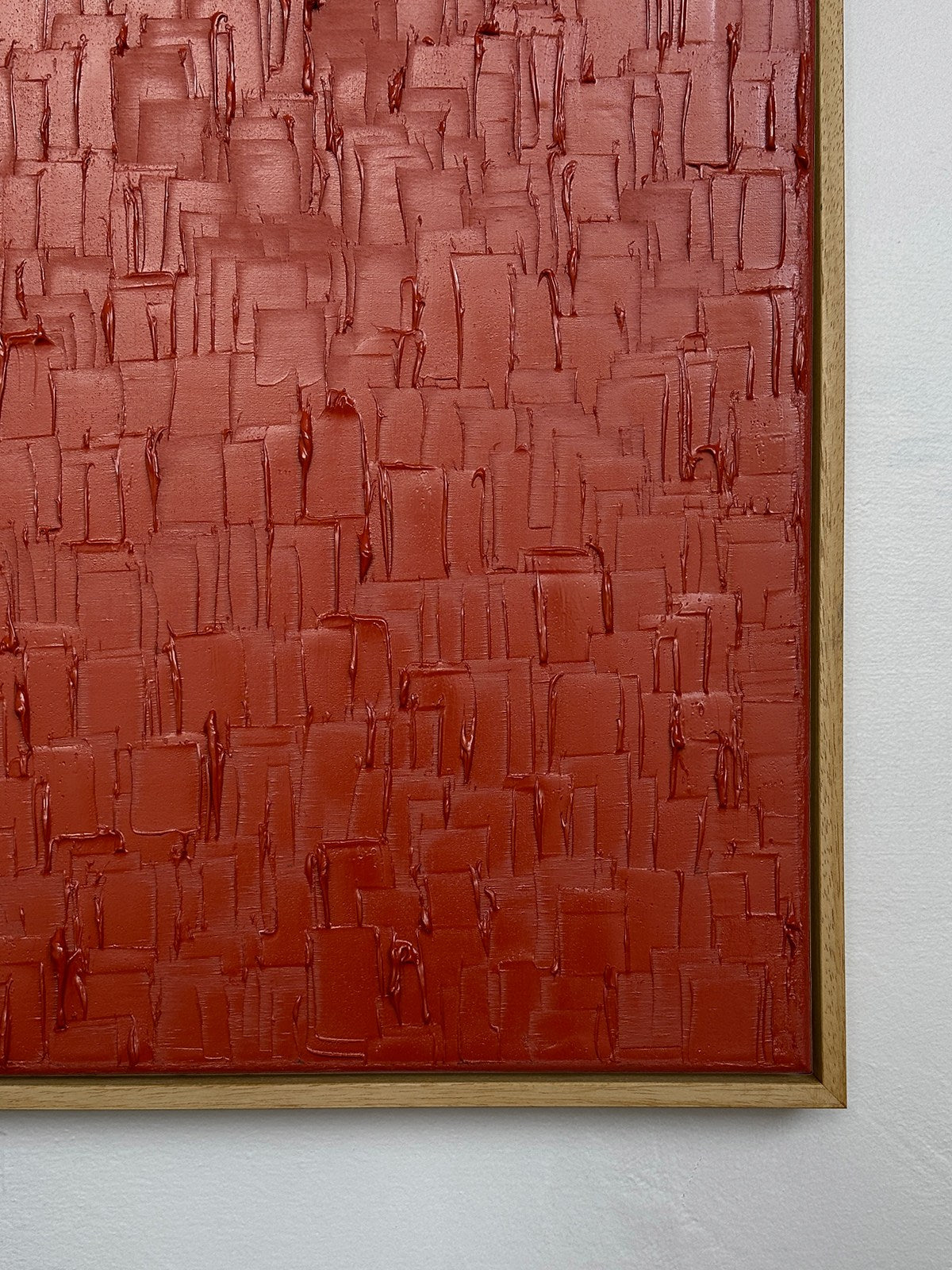 'Venetian Red - Heavy Texture' Painting — side angle