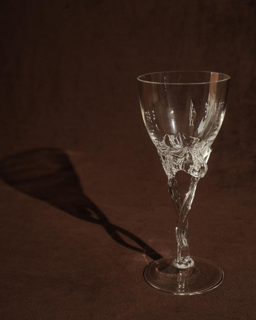 Set of 2 hand-blown wine glasses — alternate view