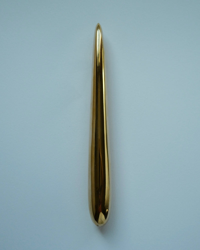 MOMI Cabinet/Appliance Pull Long by Maha Alavi | The Oblist — polished gold finish