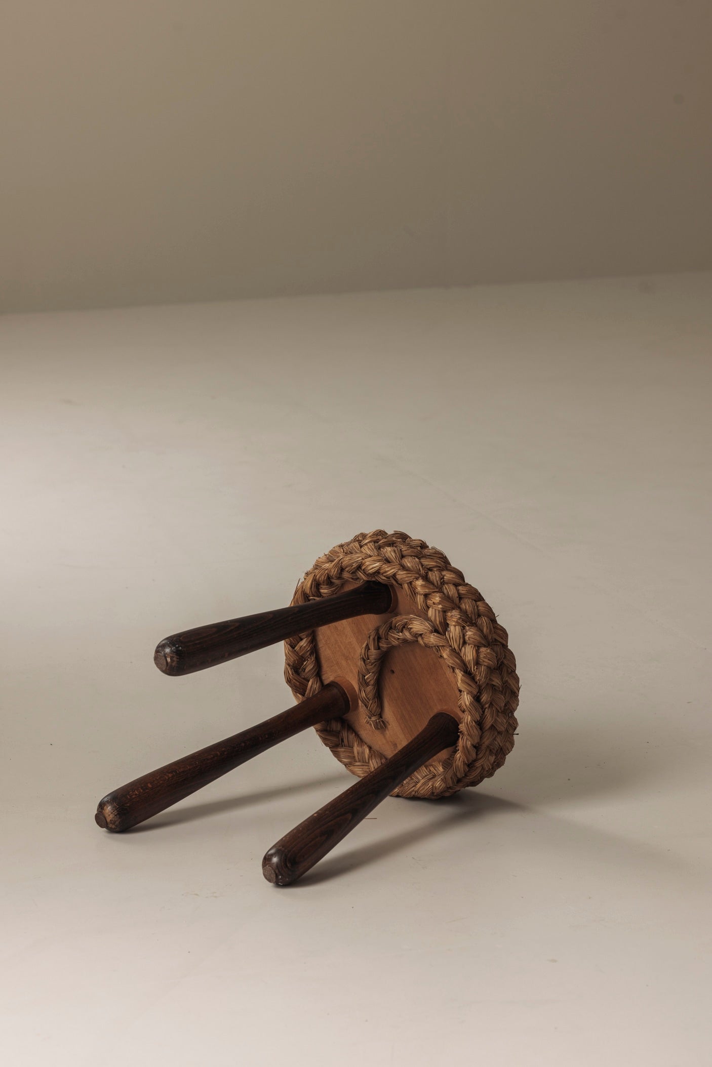 French shepherd’s stool by Adrien Audoux and Frida Minet, France 1950s. — alternate view
