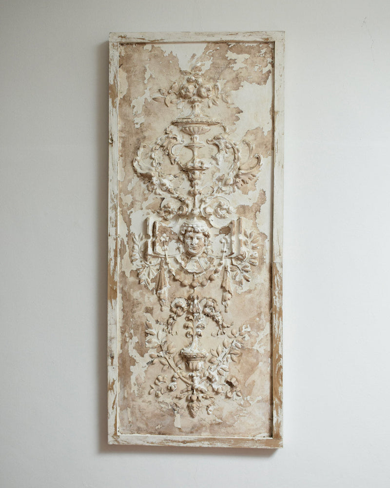 Plaster Stucco and Plaster Low Relief, XIXth c. by Barracuda Interiors | The Oblist — vintage off-white finish