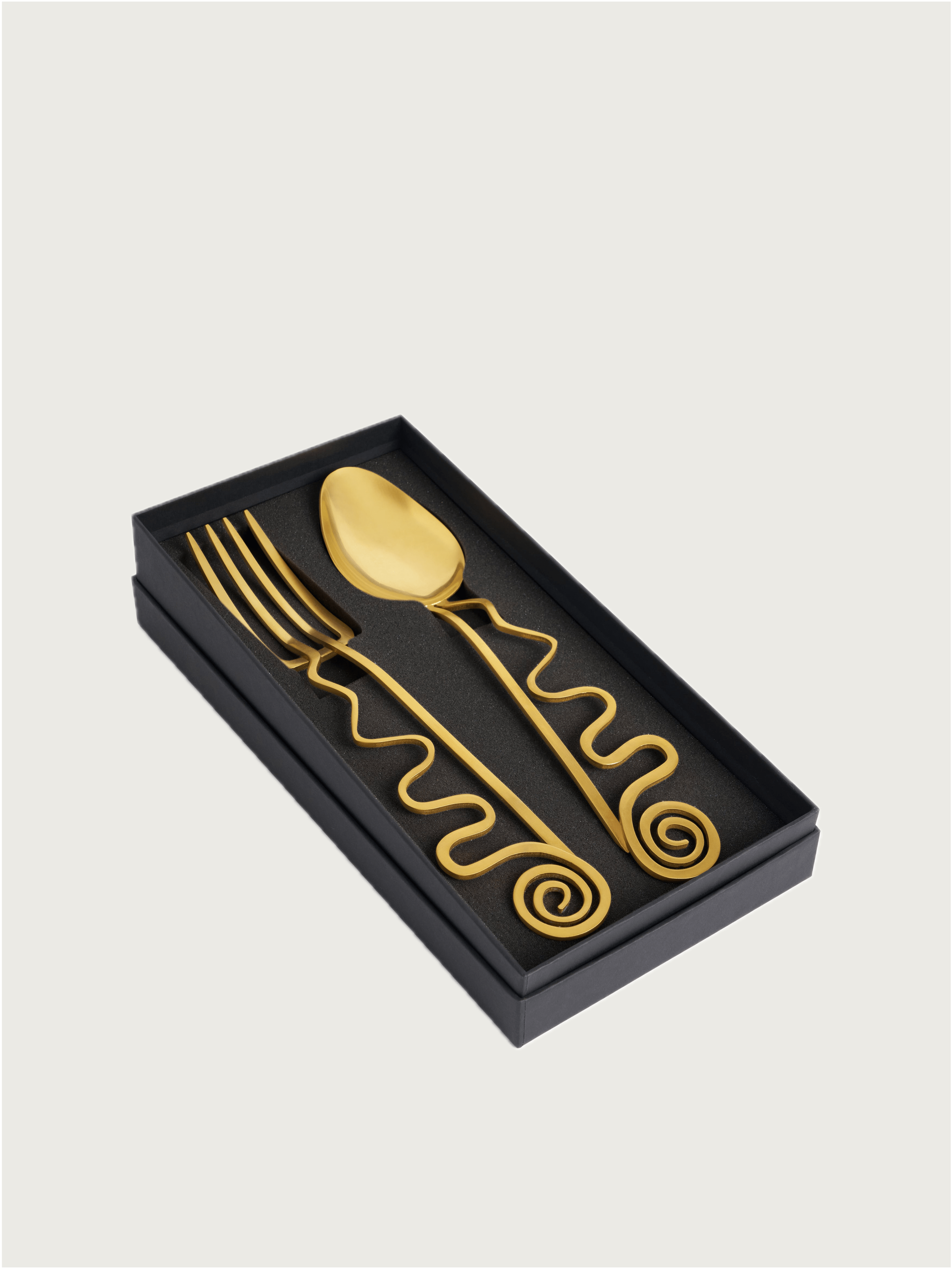 Spirale Serving Set of 2 — arranged in black gift box