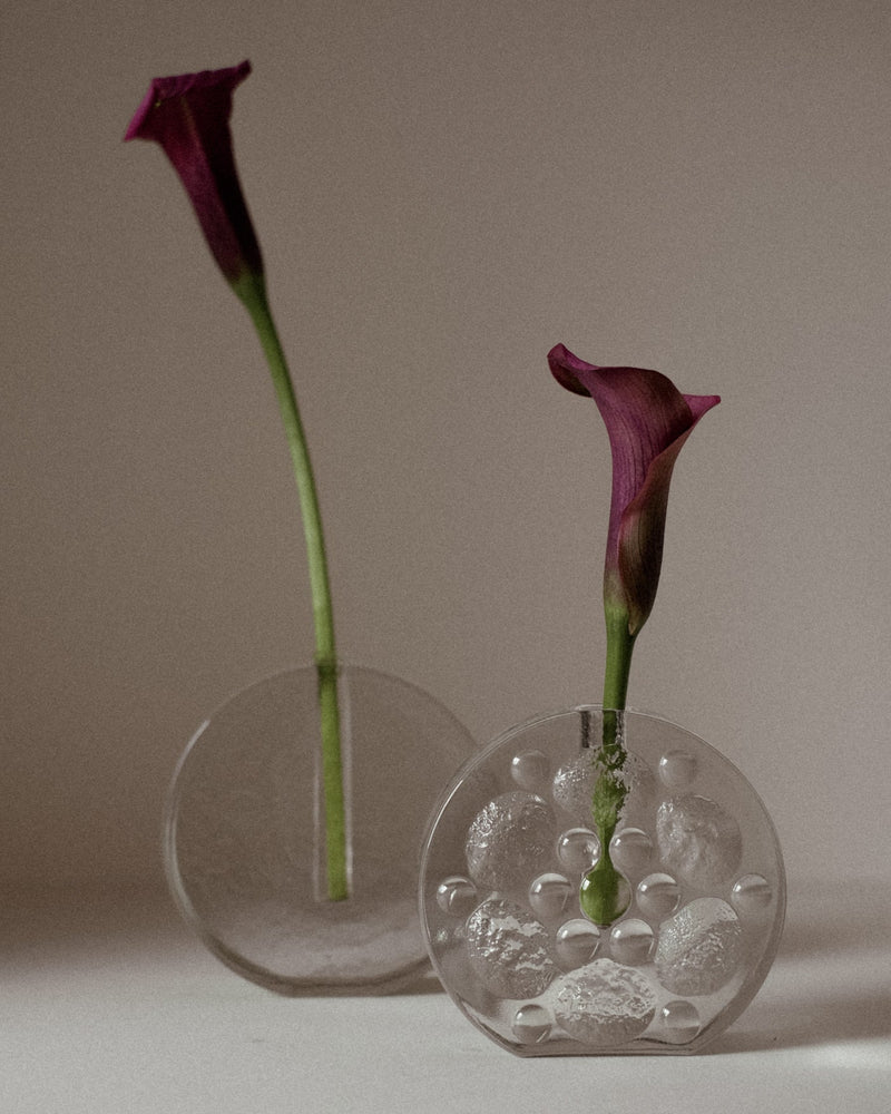 Vintage Walther Glas Solifleur Vases — close-up