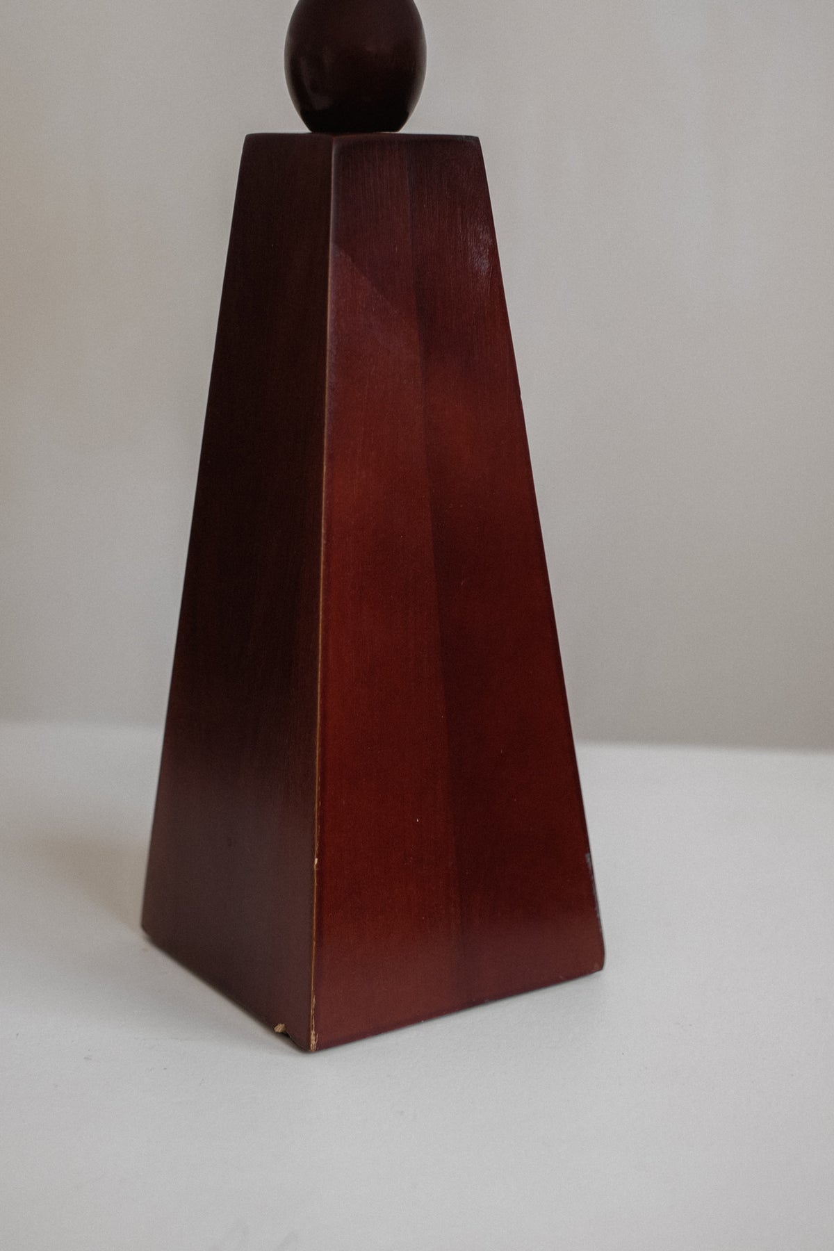Timeless Elegance Wooden Table Lamp — side angle