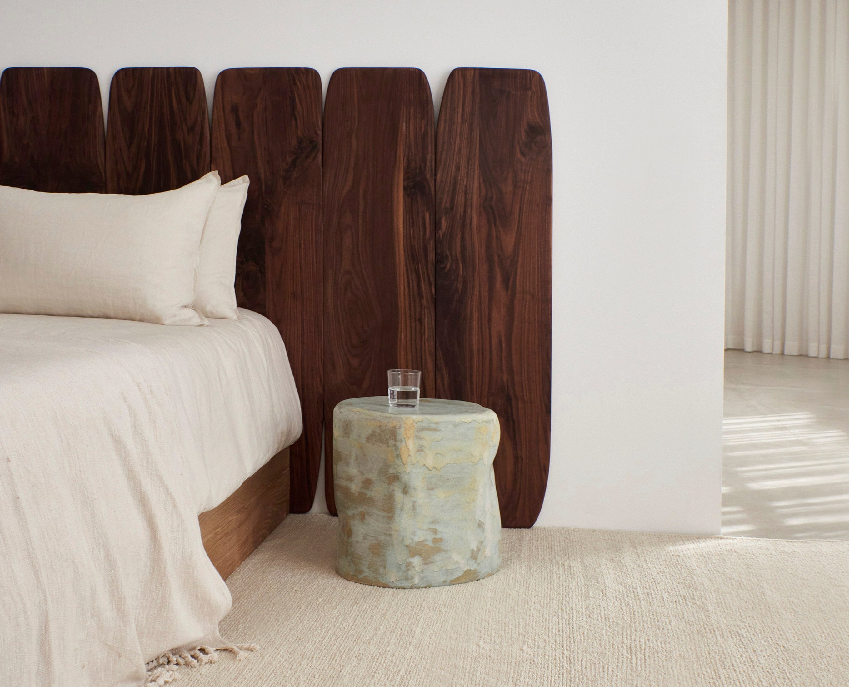 Madeira Walnut Headboard Large — detail view