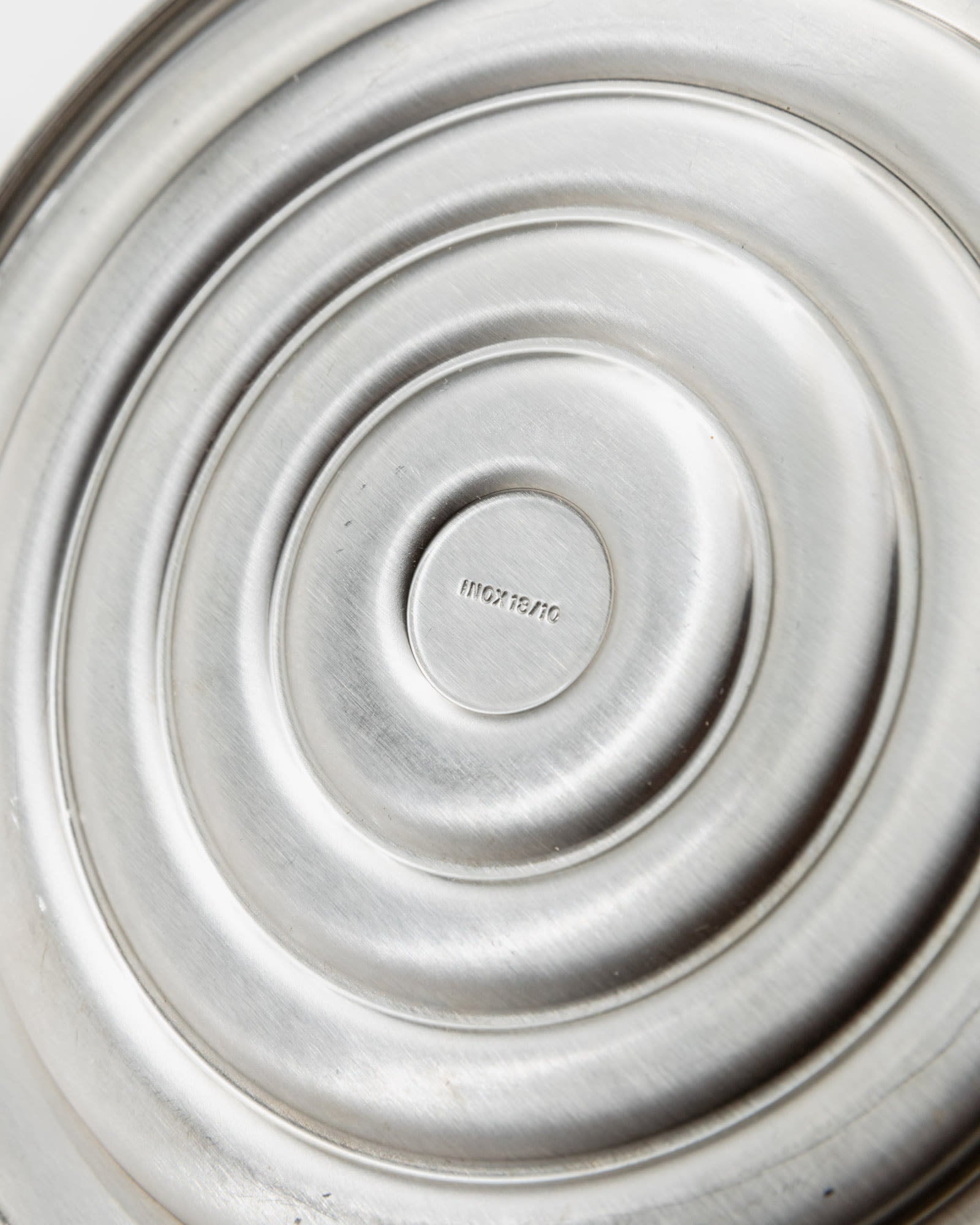 1980s Stainless Steel Kettle with Brown Handle Details