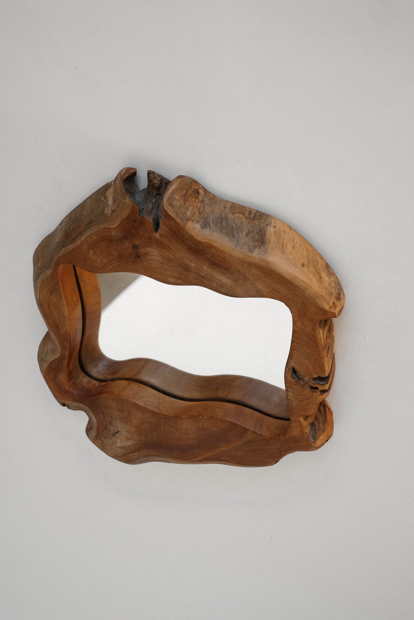 Rustic Edge Accent Mirror — detail view