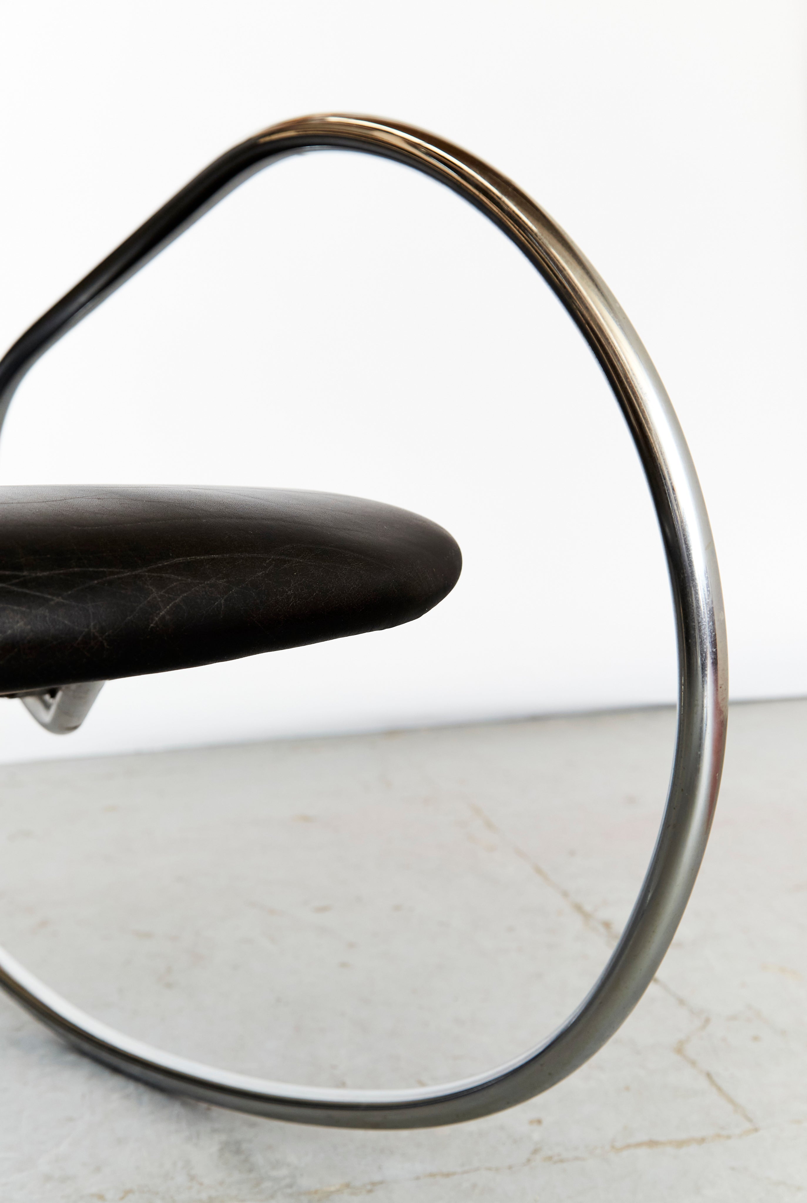 Chaise à bascule en porte-à-faux S826 en chrome par Ulrich Böhme