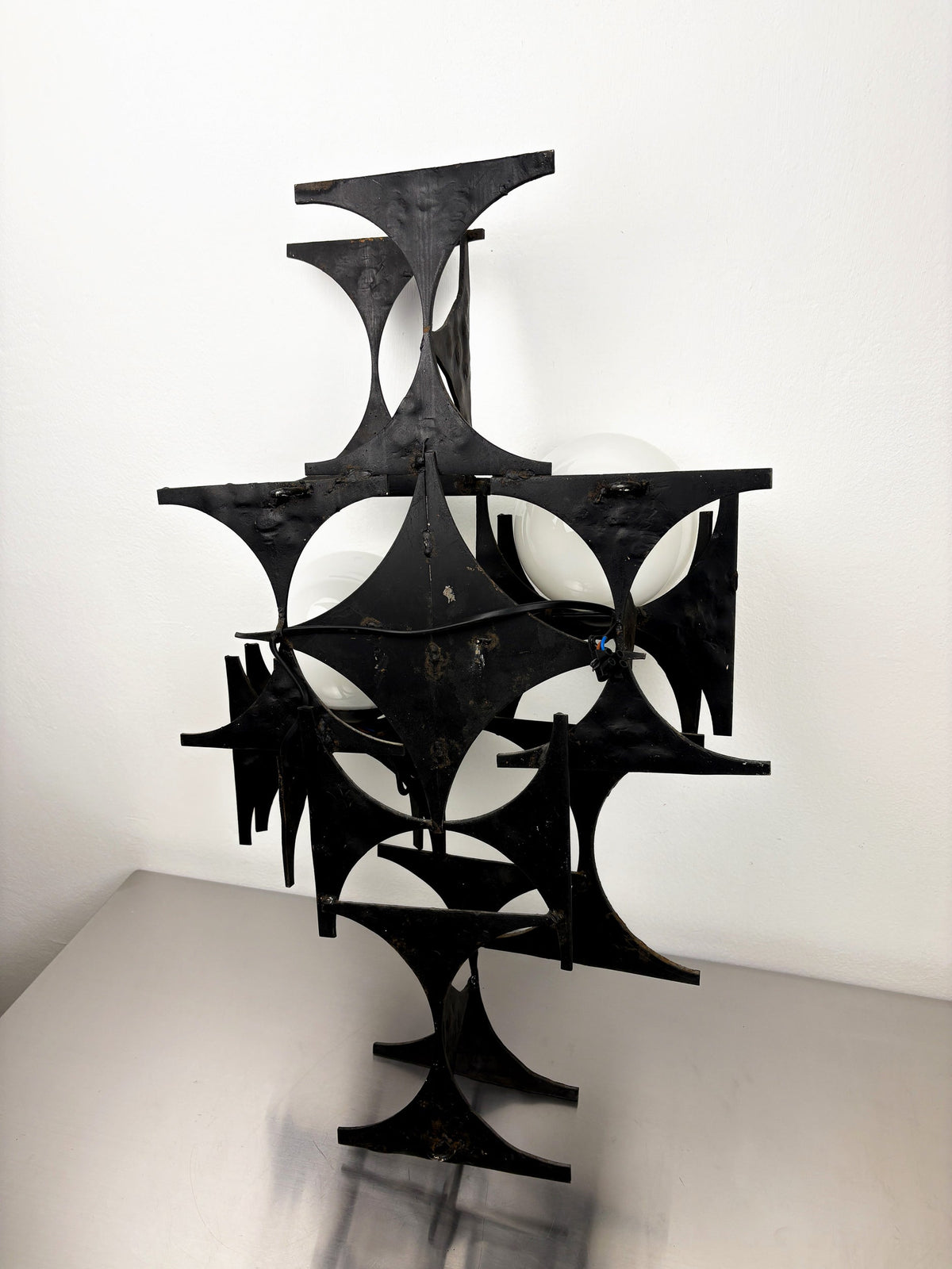 Large Brutalist & sculptural wall light by Marc Weinstein, Germany, 1960s — additional view