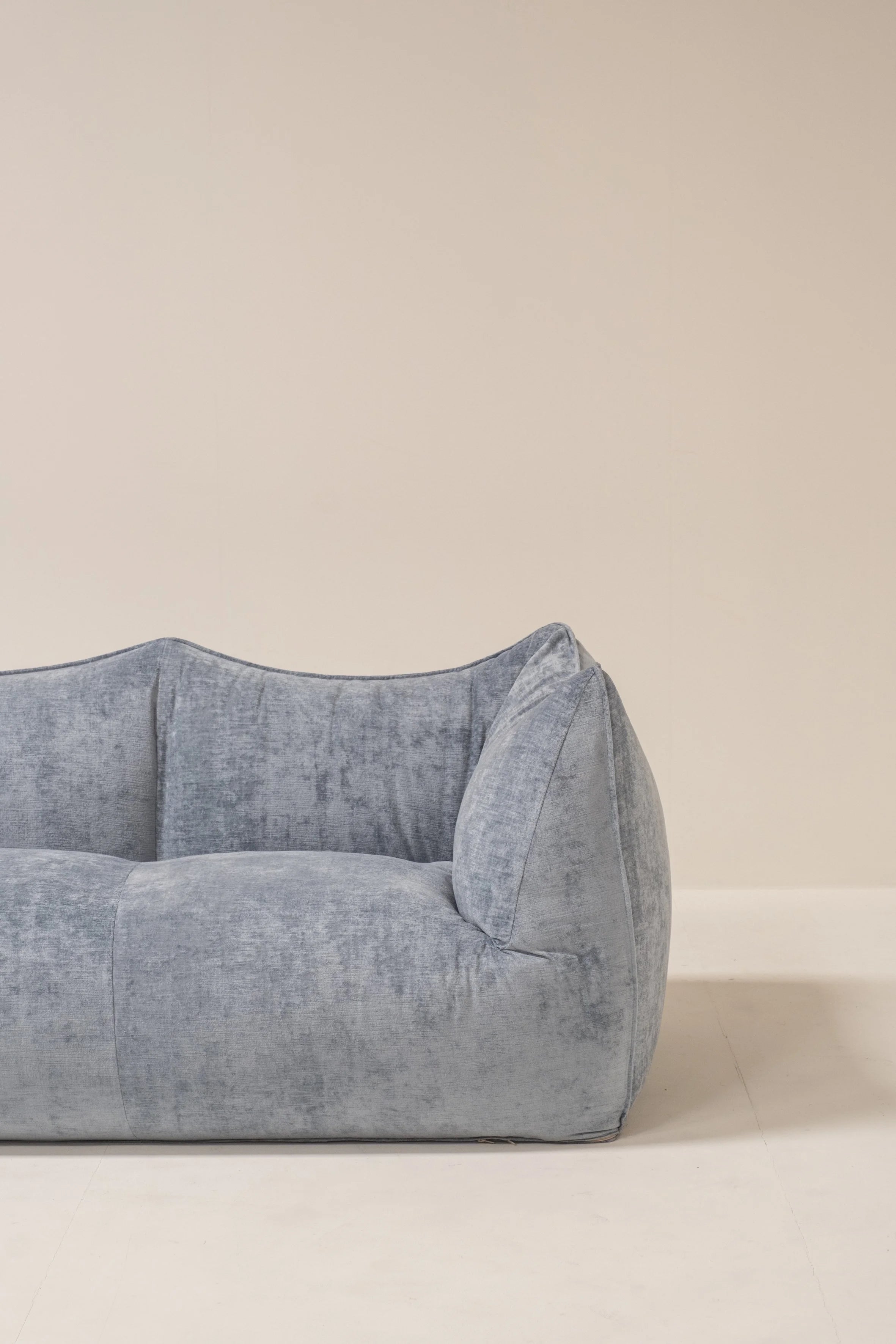 “Le Bambole” Sofa by Mario Bellini for B&B Italia, Velvet Upholstery, Italy, 1970s — side angle