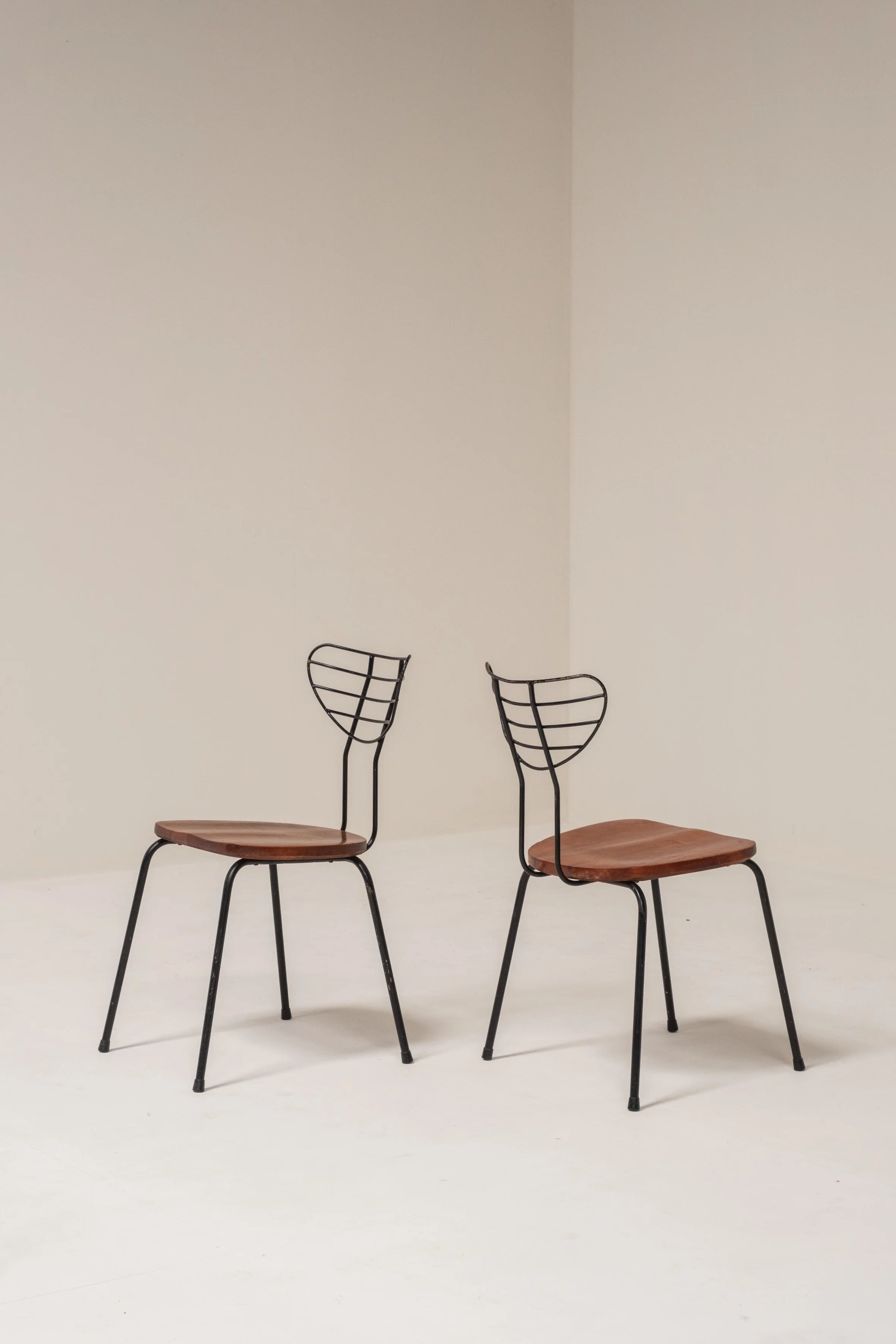 Set of 6 ‘Radar’ Dining Chairs Attributed to Willy Van Der Meeren for Imexcotra, Belgium — lifestyle setting