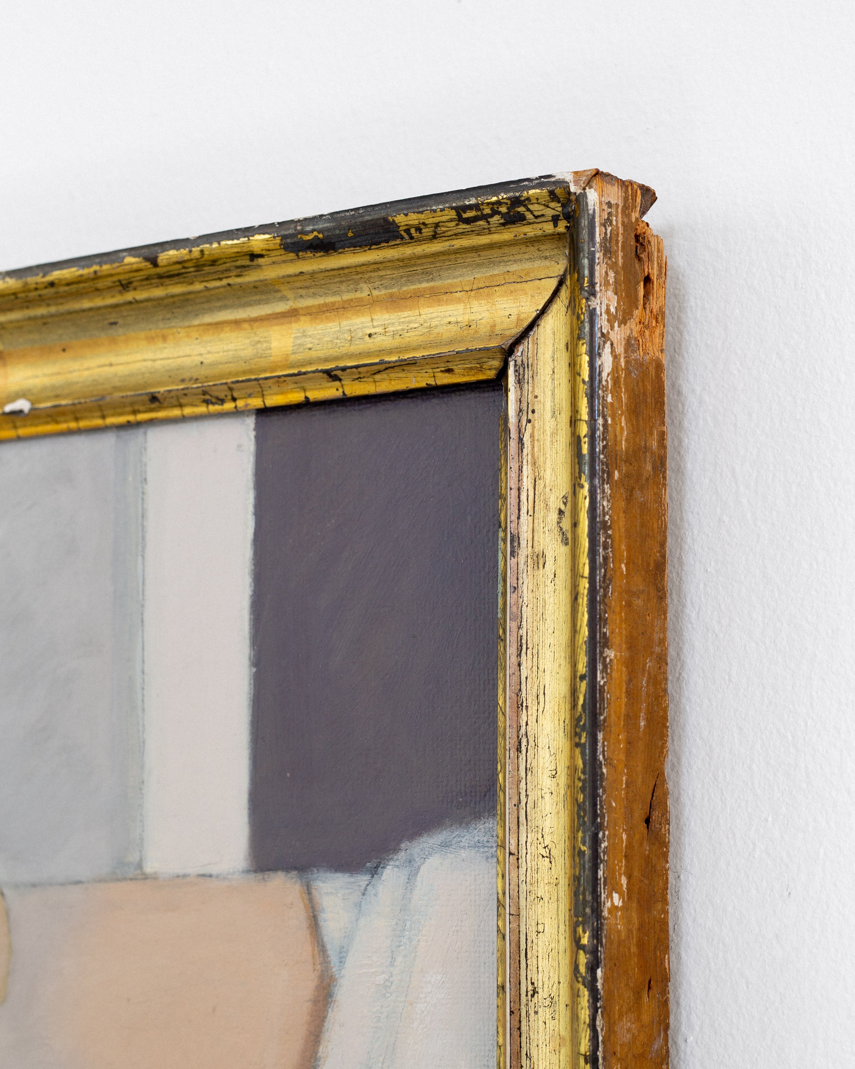 Modernist Still Life in Gilt Frame, c. 1950–60 — close-up