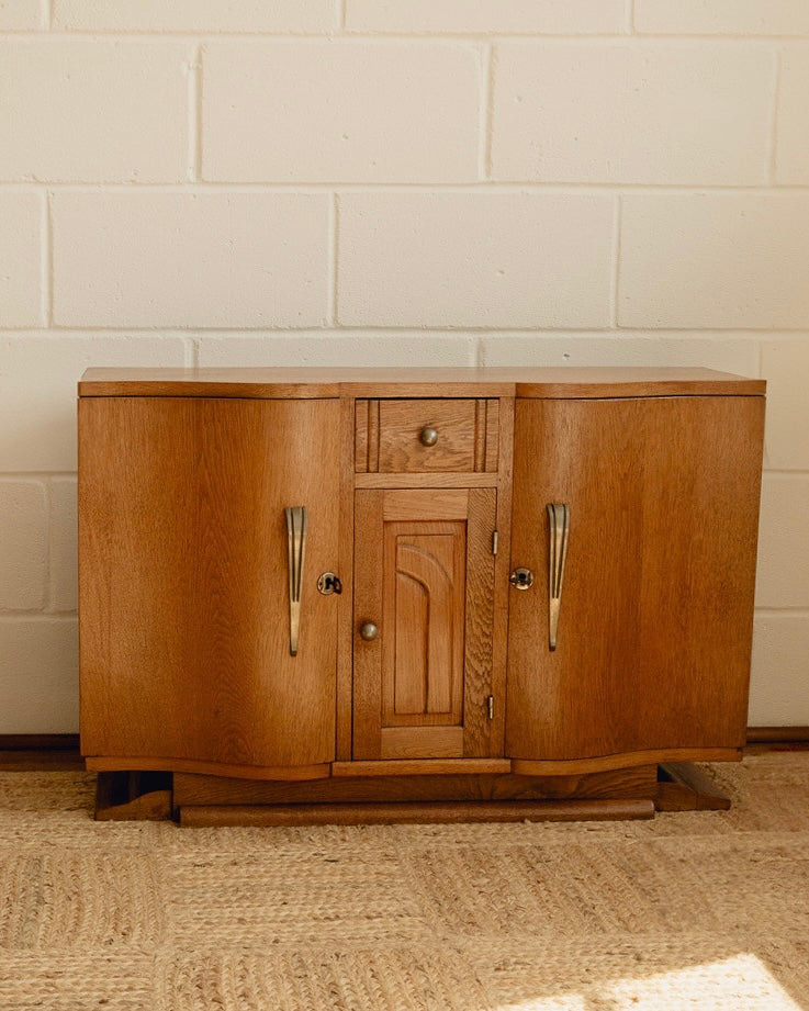 French Art Deco Oak Sideboard