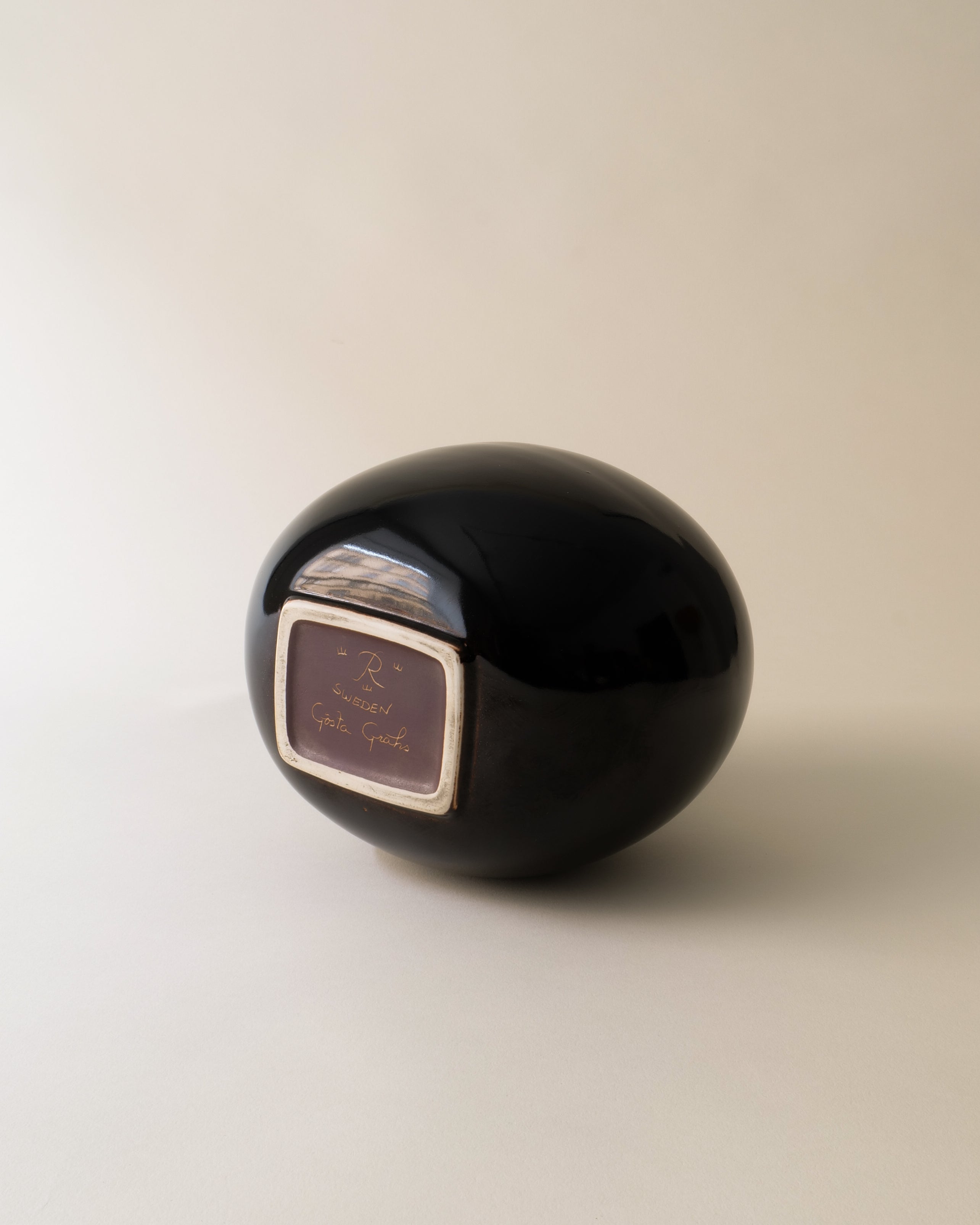Vase en céramique Apple Gösta Grähs années 1980