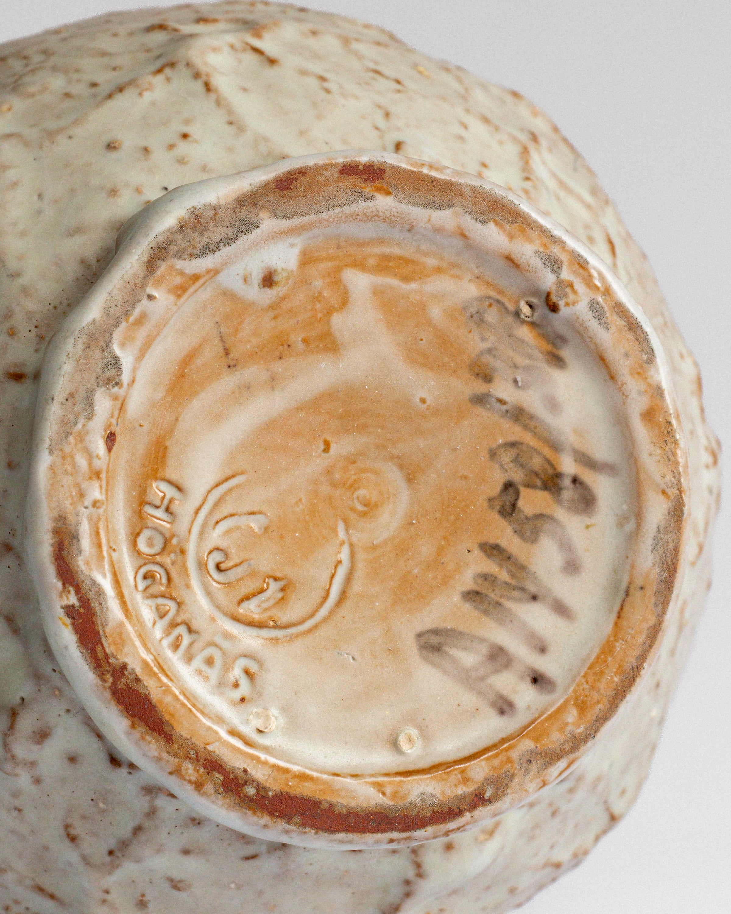 Sculptural Ceramic Pitcher by A&J Höganäs, Sweden, 1940s — alternate view