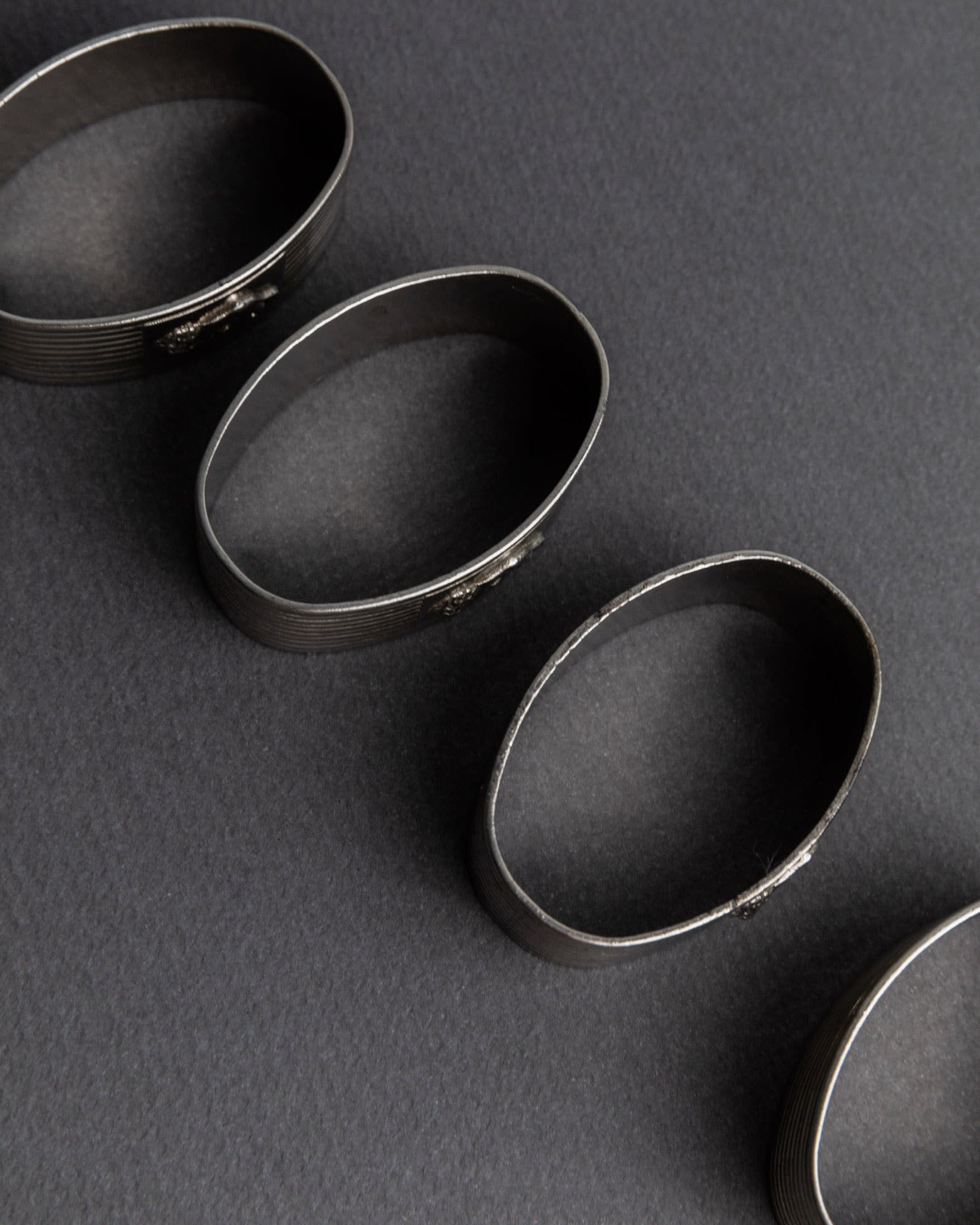 1960s Silver Plated Napkin Rings, Set of 4