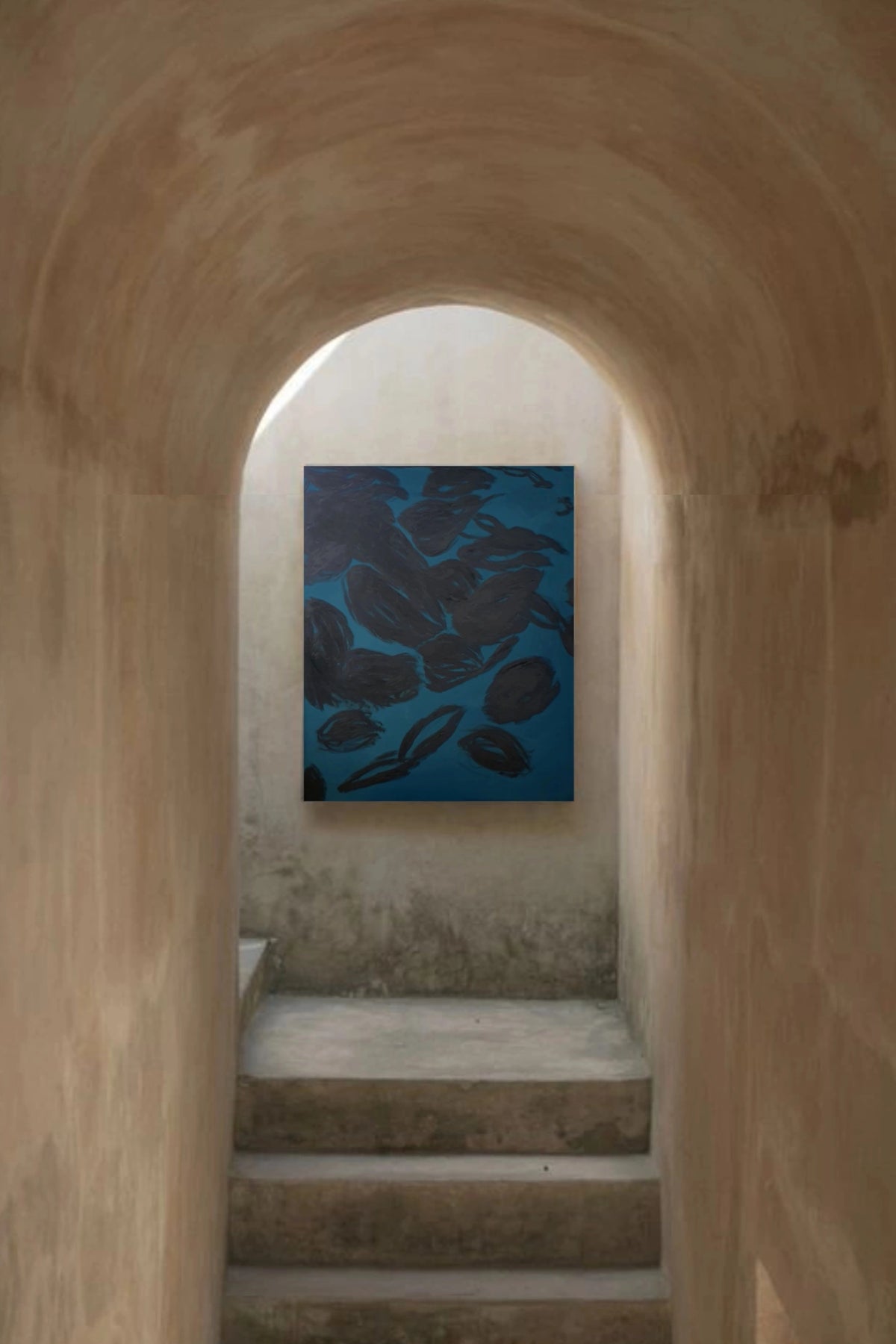 'Letters to Venice/ Royal' painting — lifestyle setting