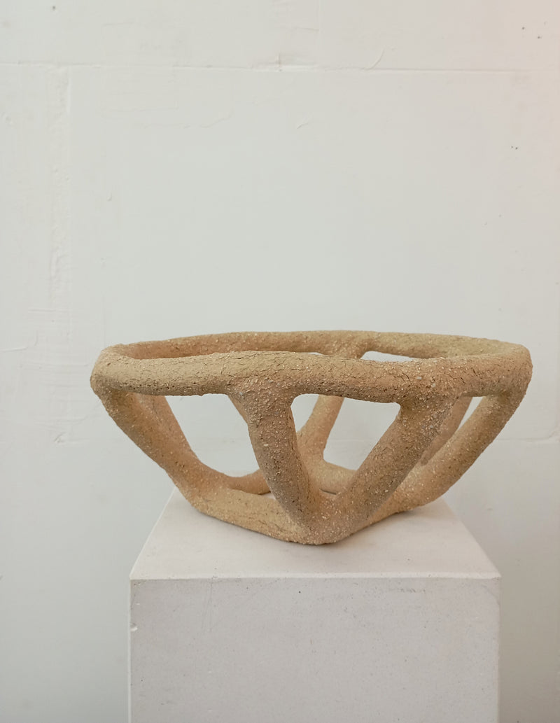 Corbeille 16' by Claire Pain | The Oblist — handcrafted sandy ceramic