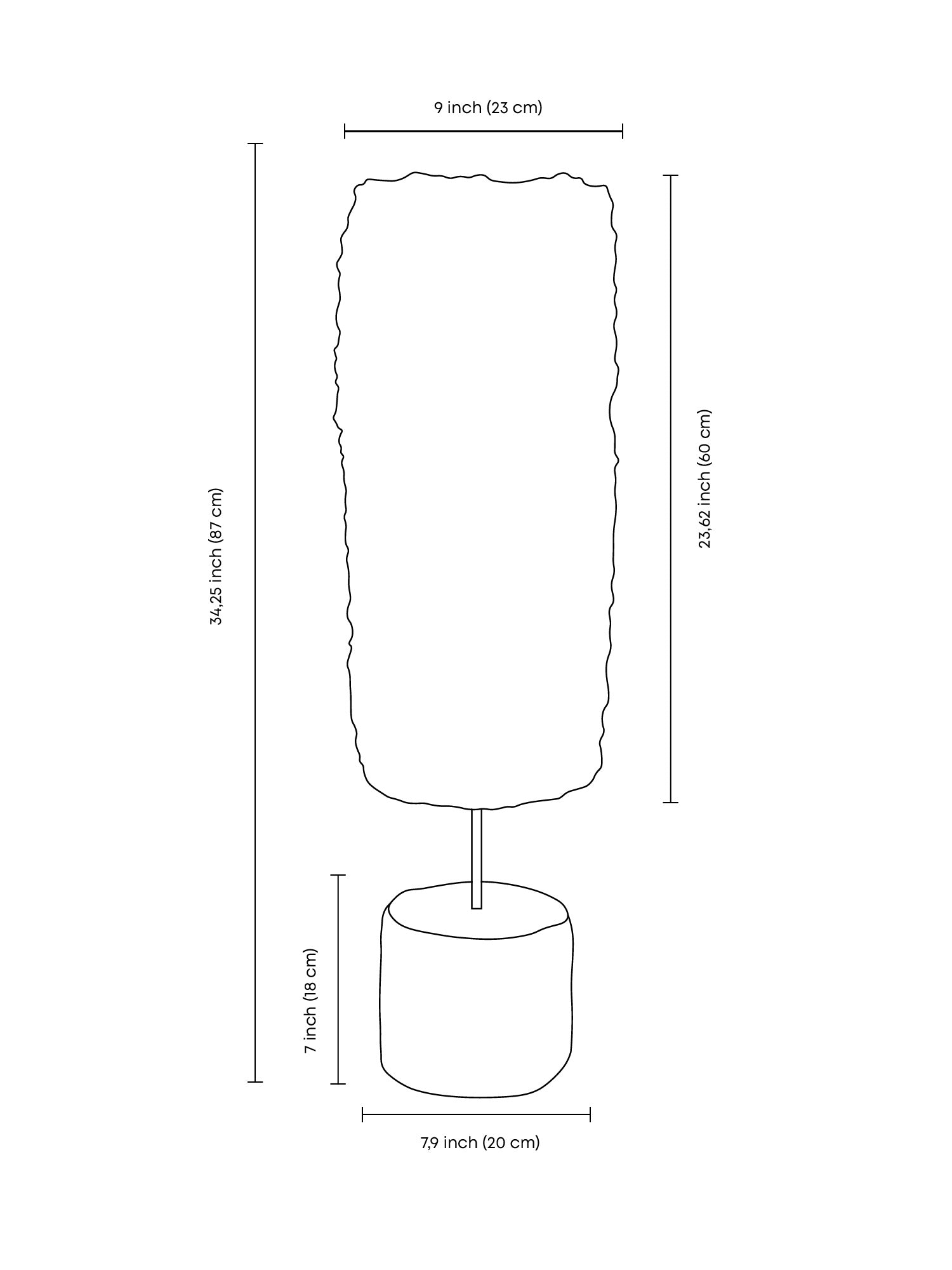 Lampe de Table Sculpturale Bavo