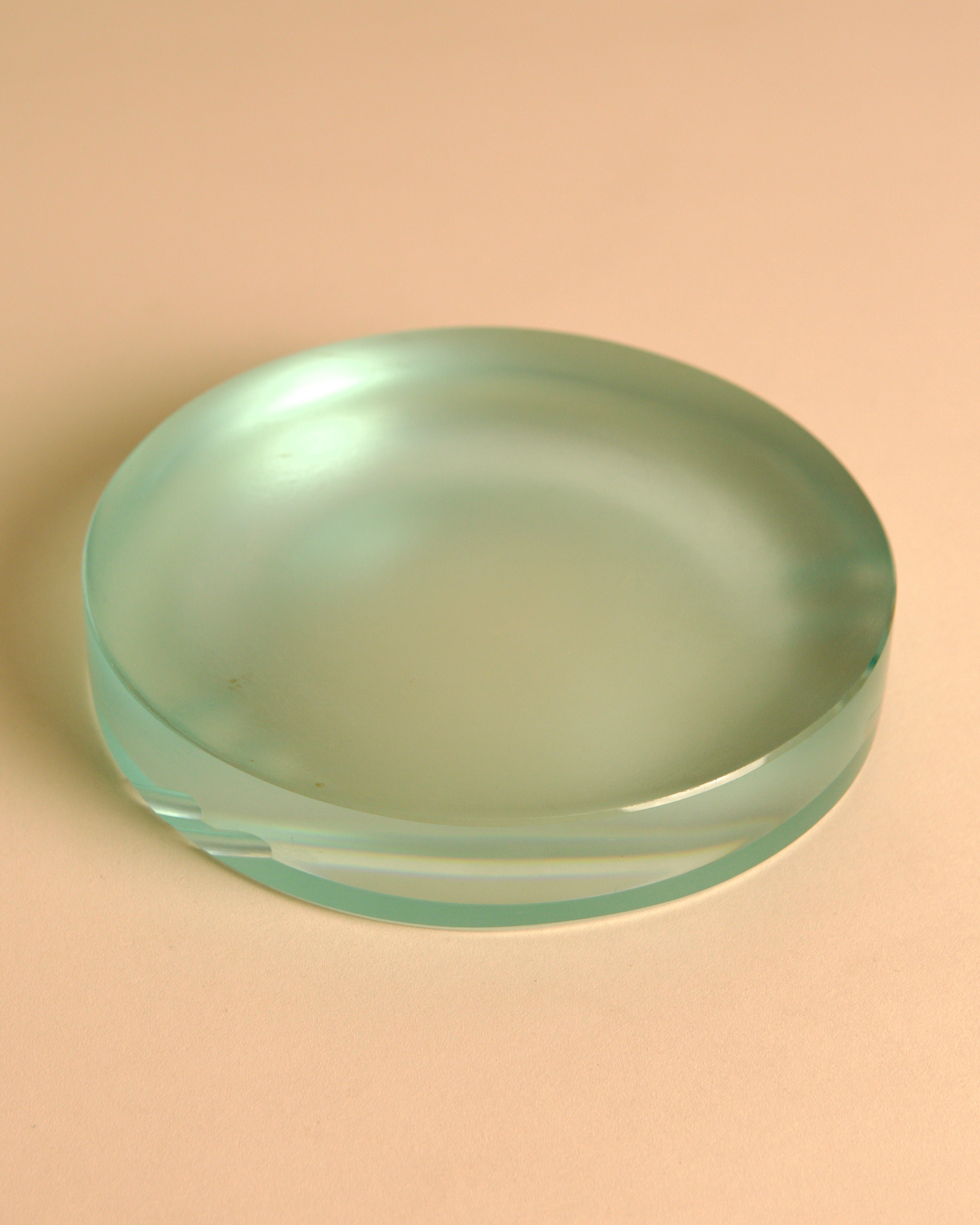 Round Glass Ashtray, Fontana Arte, Italy, 1970s — alternate view