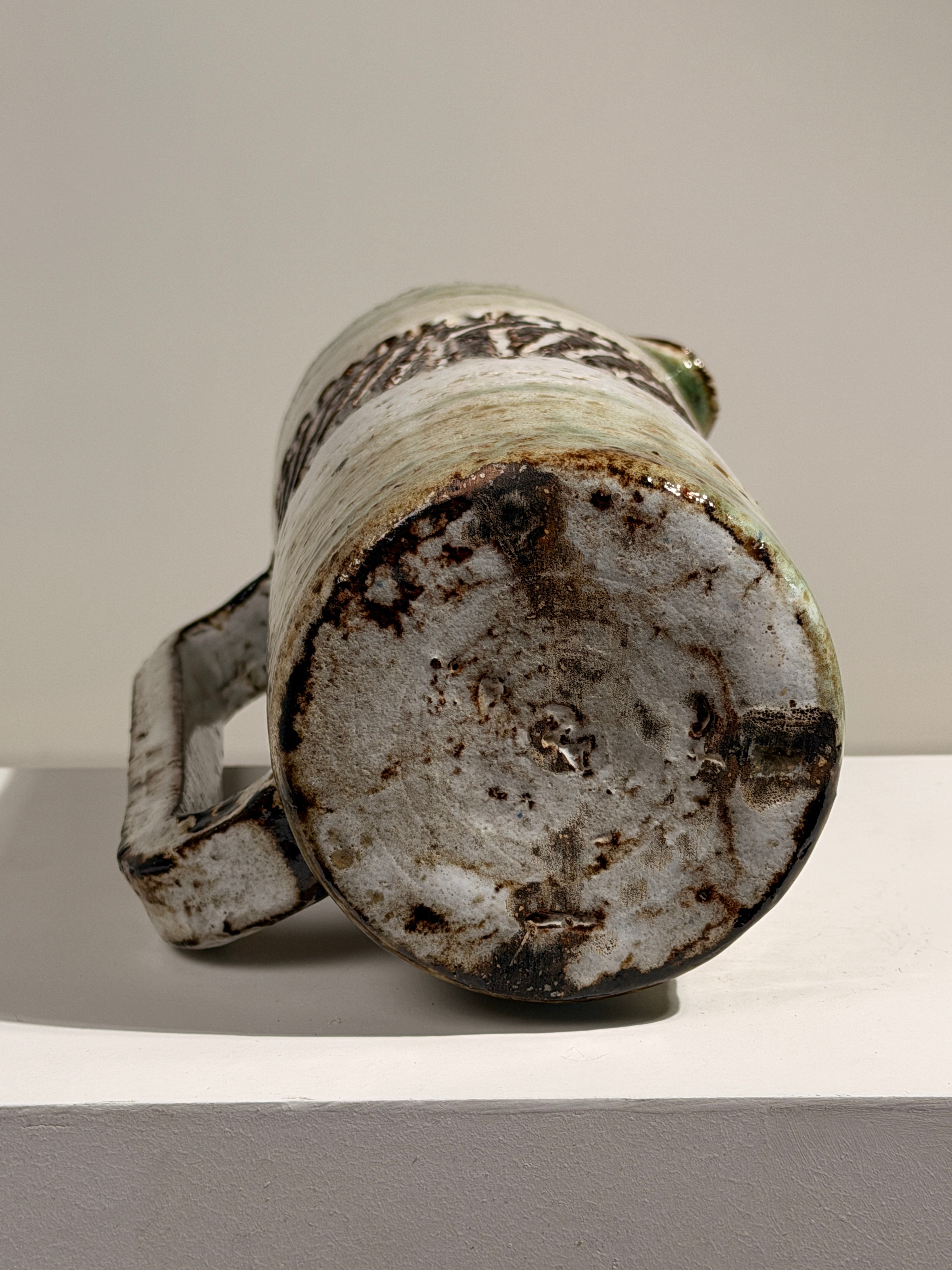 Rare ceramic pitcher by Albert Thiry, 1950 — close-up