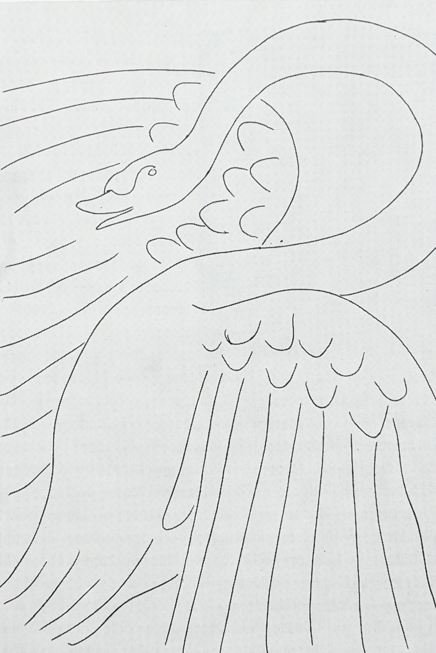 The Visual Experience Book — side angle of minimalist line drawing