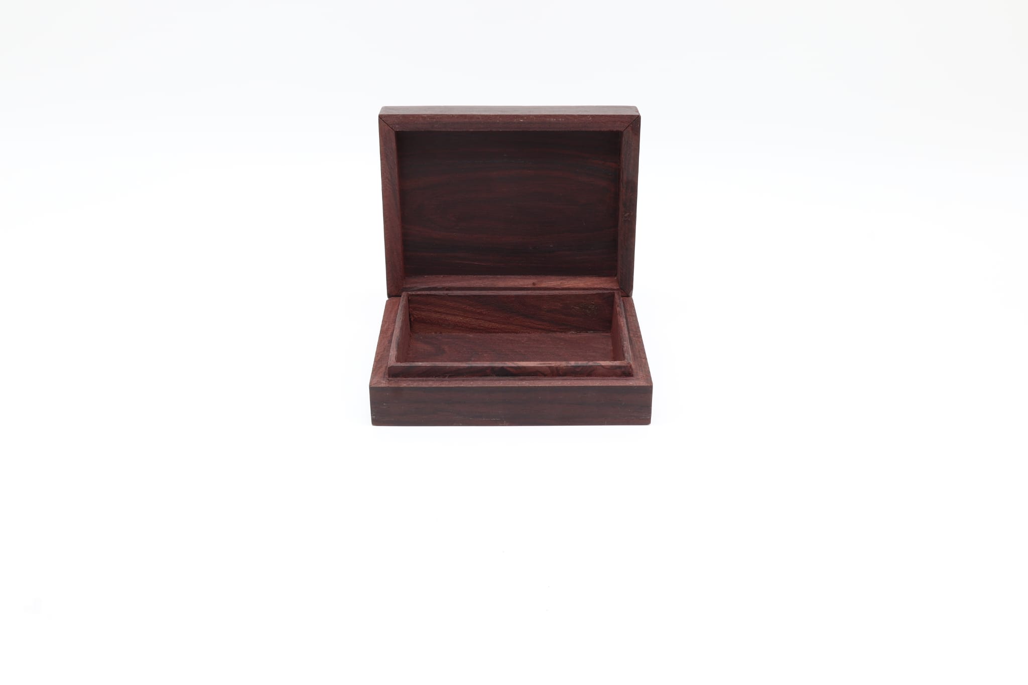 Vintage Handcrafted Wooden Box with Marquetry – Japan, c. 1970s–1980s — lifestyle setting