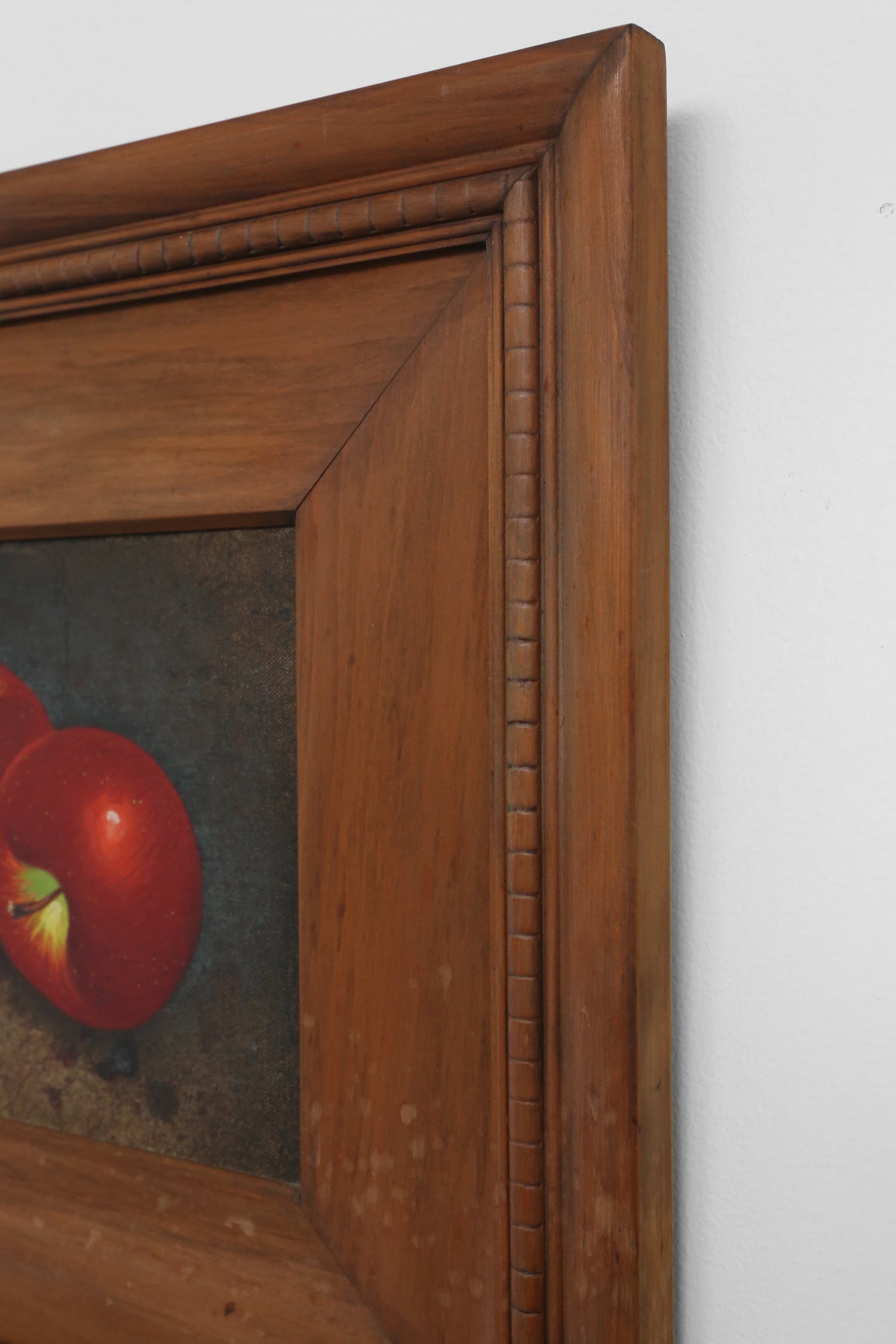Still Life with Apples Painting — side angle