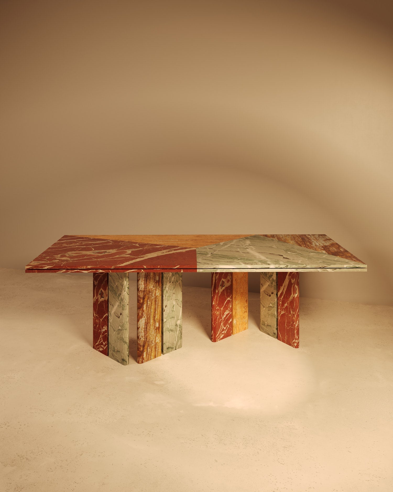 Minimalism Dining Table in Marble - Sarzamin Collection