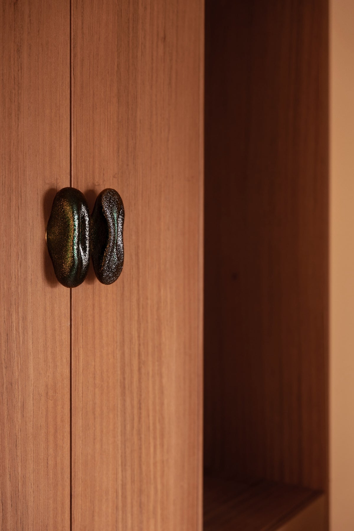 Knobs Collection Sculptures in Glass — lifestyle setting