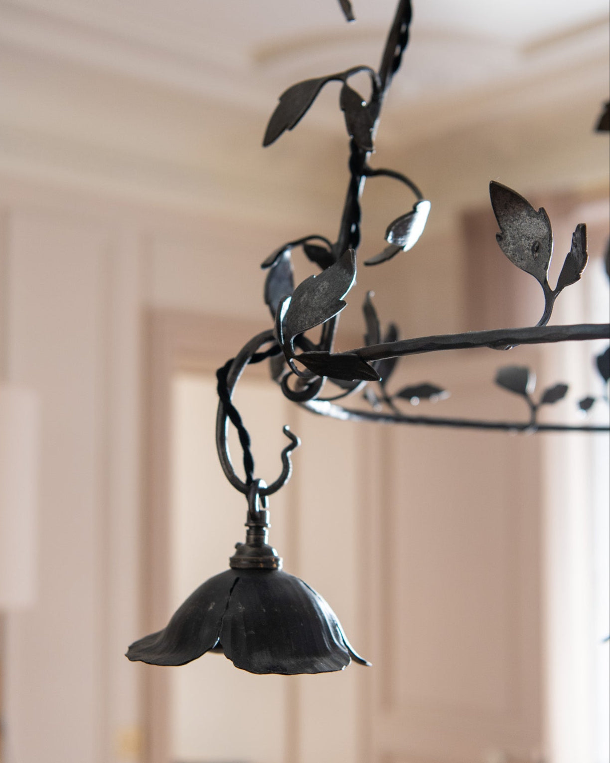 Clematis Iron Chandelier