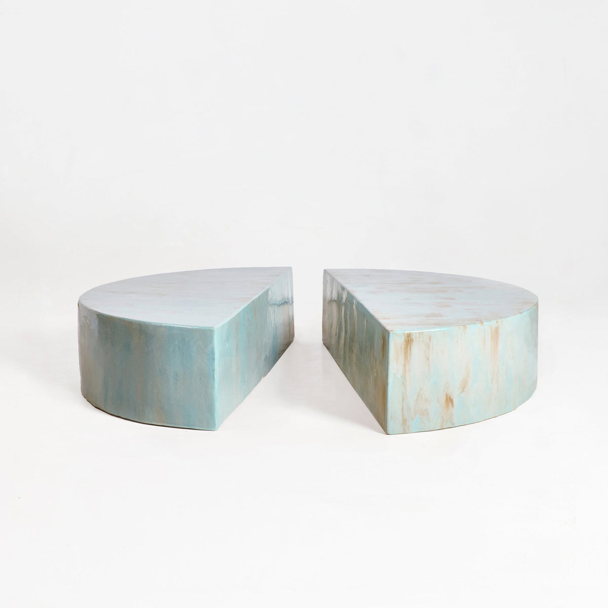 Ceramic Coffee Table (2 pieces) — side angle