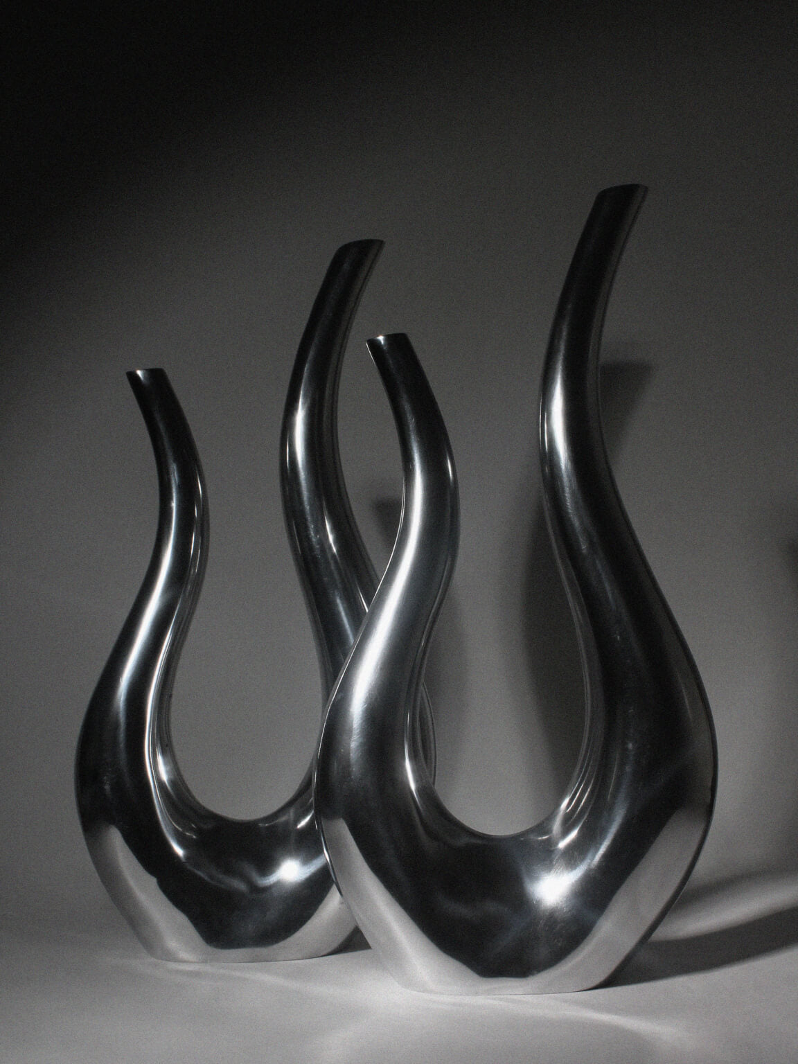 Contemporary Sculptural Aluminum Vessel, Extra Large — alternate view