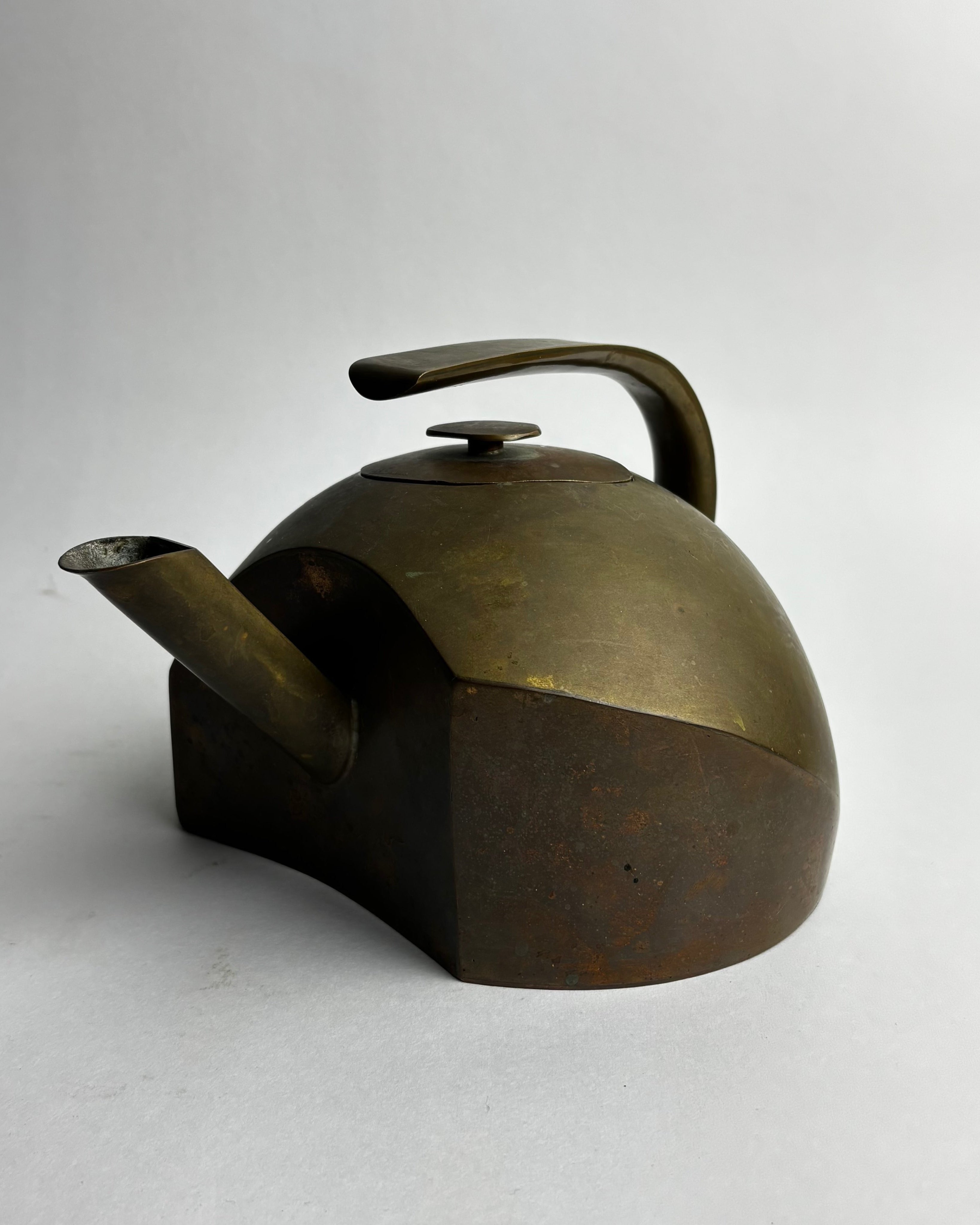 Vintage Tea Pots in Brass - Modernist Copper Collection by somewhere someplace shop | The Oblist