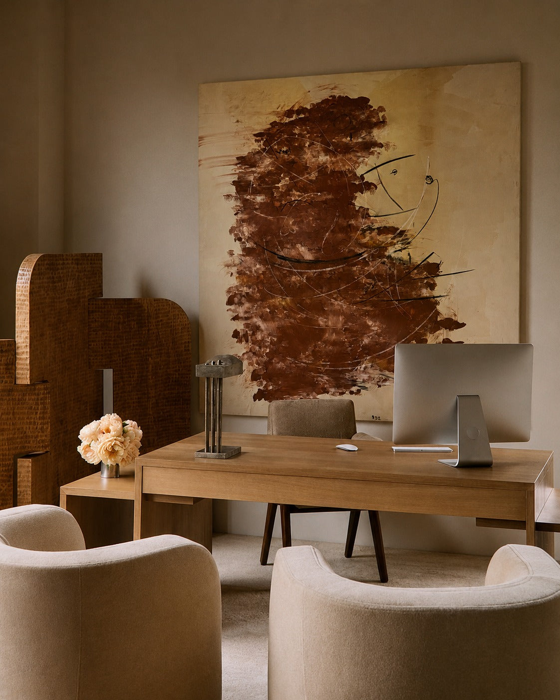 Fossil artwork Painting in Canvas — detail view