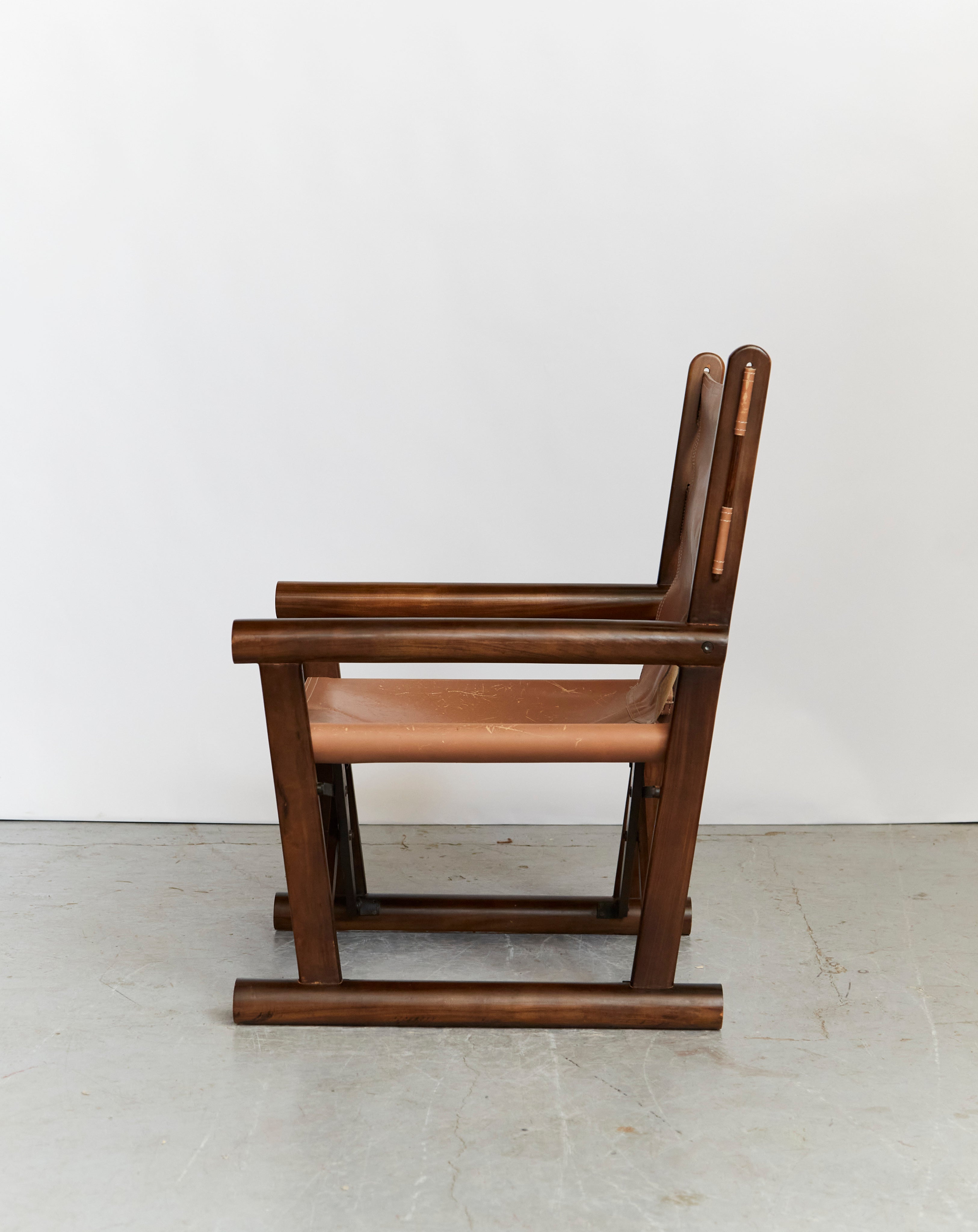 Vintage PL 22 Folding Chair  by Carlo Hauner & Martin Eisler for Oca — side angle